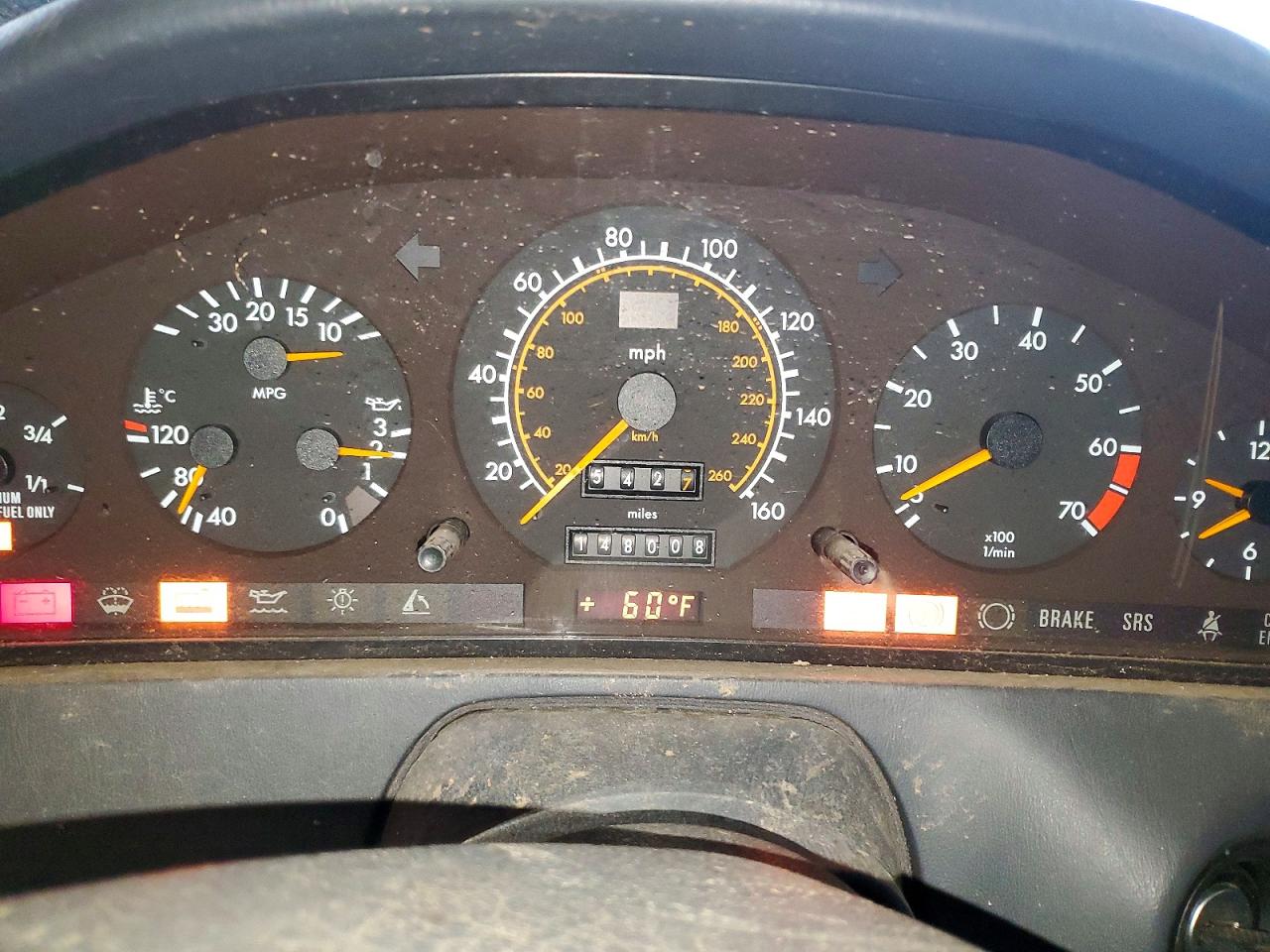 1994 Mercedes-benz Sl 500 Charcoal vin: WDBFA67EXRF090746