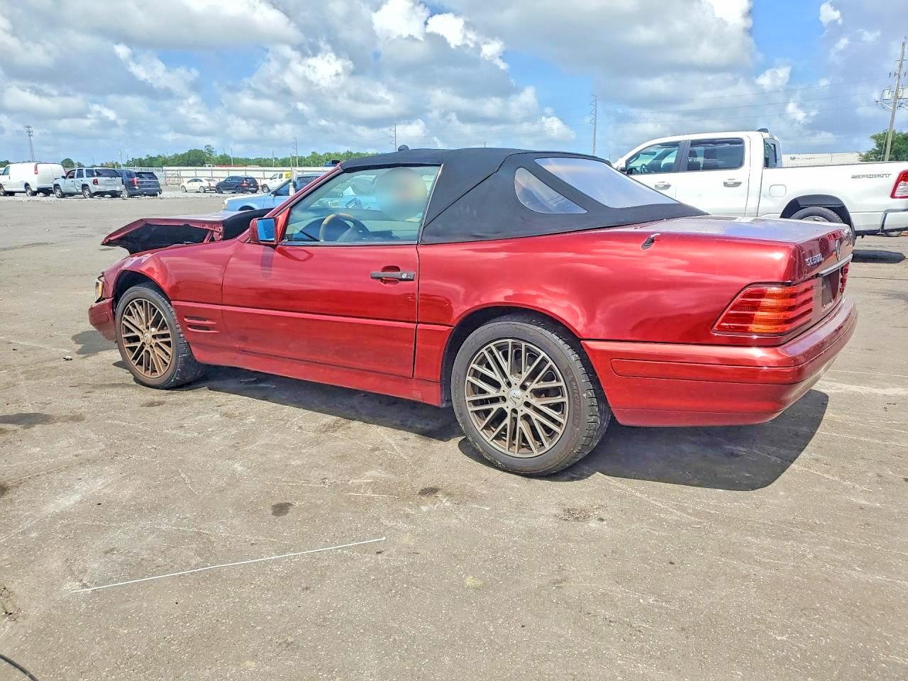 1997 Mercedes-benz Sl 500 Red vin: WDBFA67F0VF154490