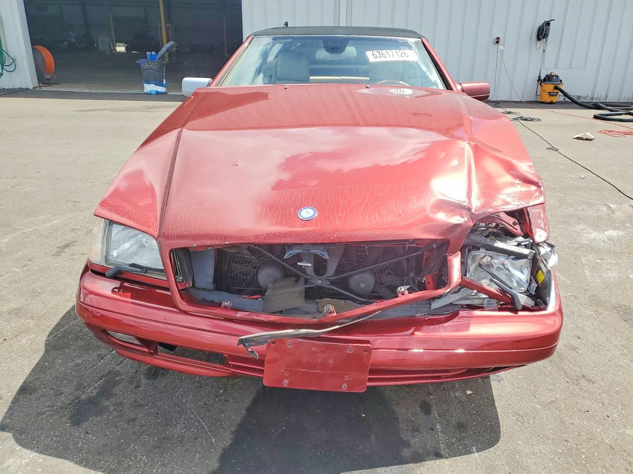 1997 Mercedes-benz Sl 500 Red vin: WDBFA67F0VF154490