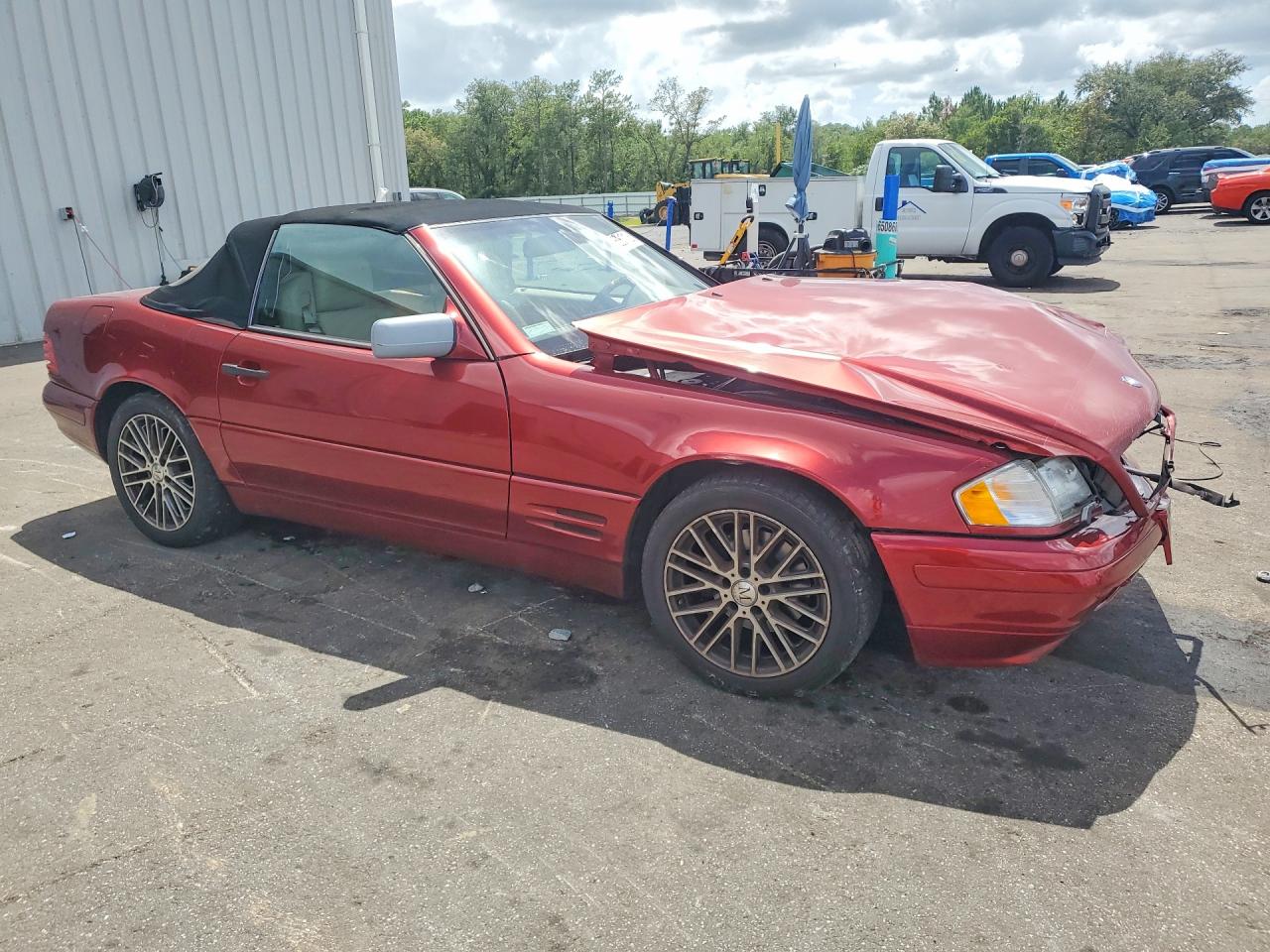 1997 Mercedes-benz Sl 500 Red vin: WDBFA67F0VF154490