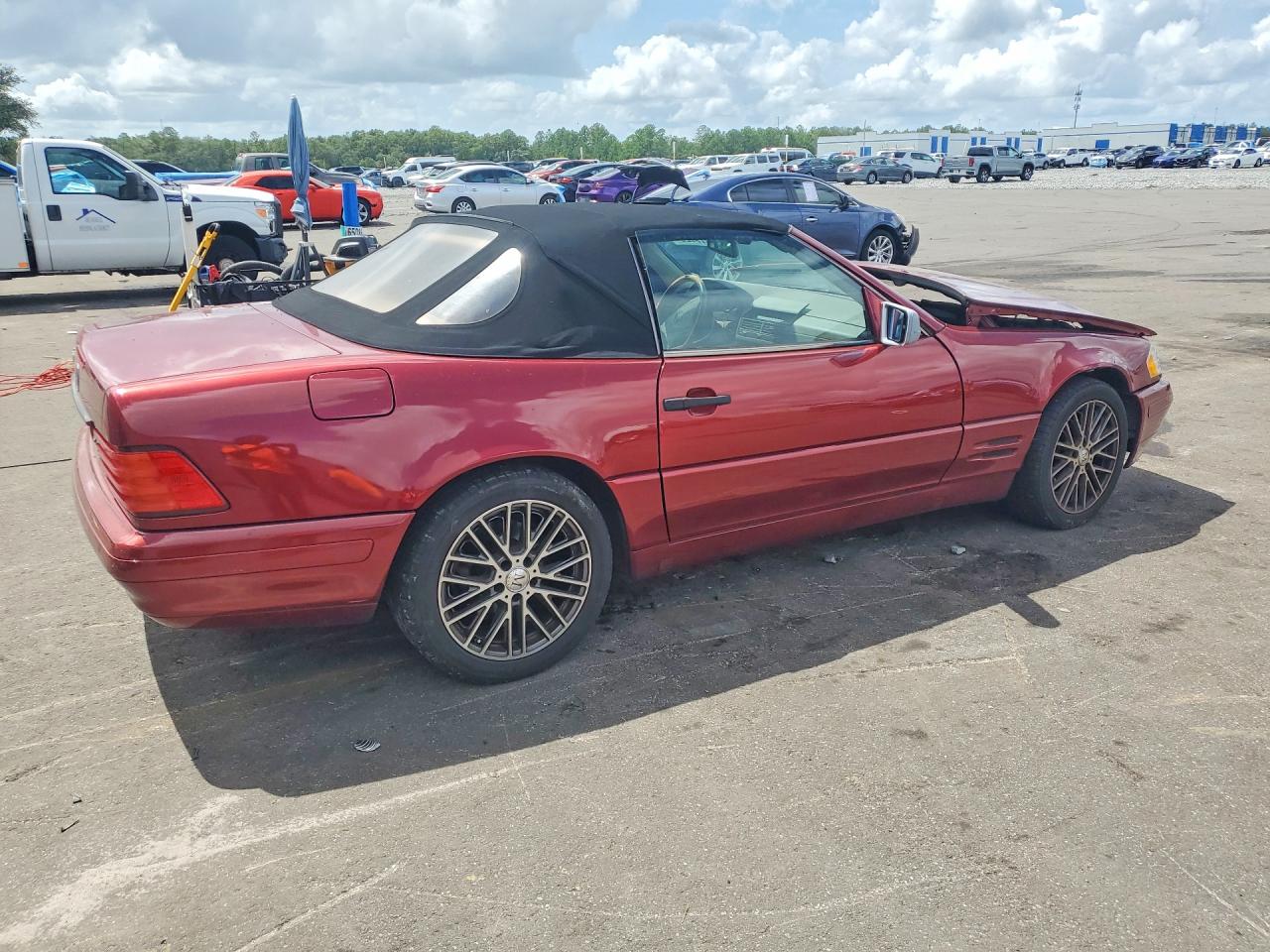 1997 Mercedes-benz Sl 500 Red vin: WDBFA67F0VF154490