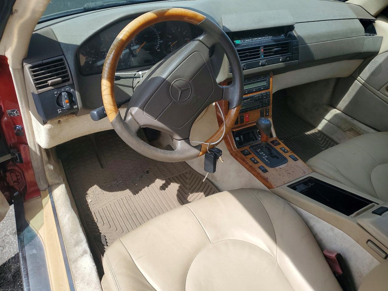 1997 Mercedes-benz Sl 500 Red vin: WDBFA67F0VF154490