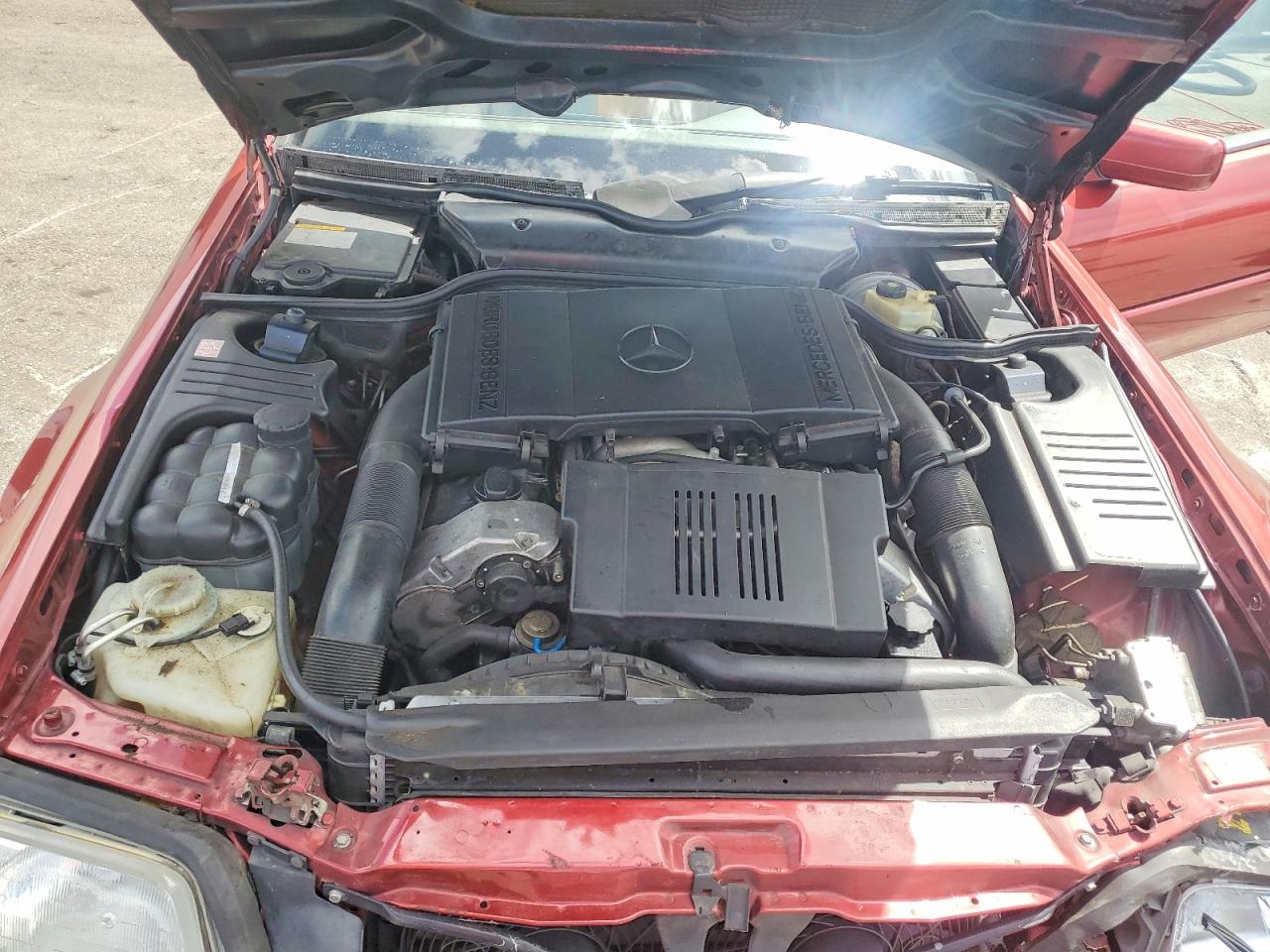 1997 Mercedes-benz Sl 500 Red vin: WDBFA67F0VF154490