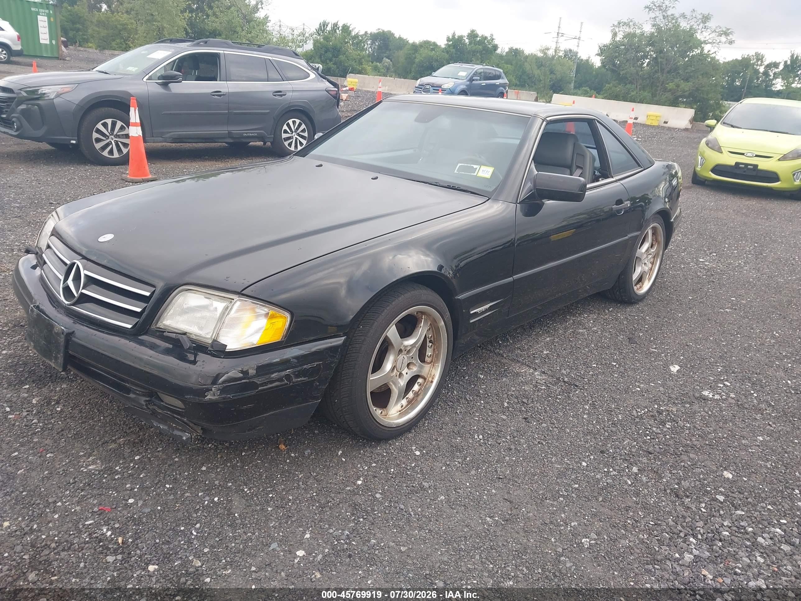 1997 Mercedes-benz Sl 500   Черный vin: WDBFA67F1VF142221