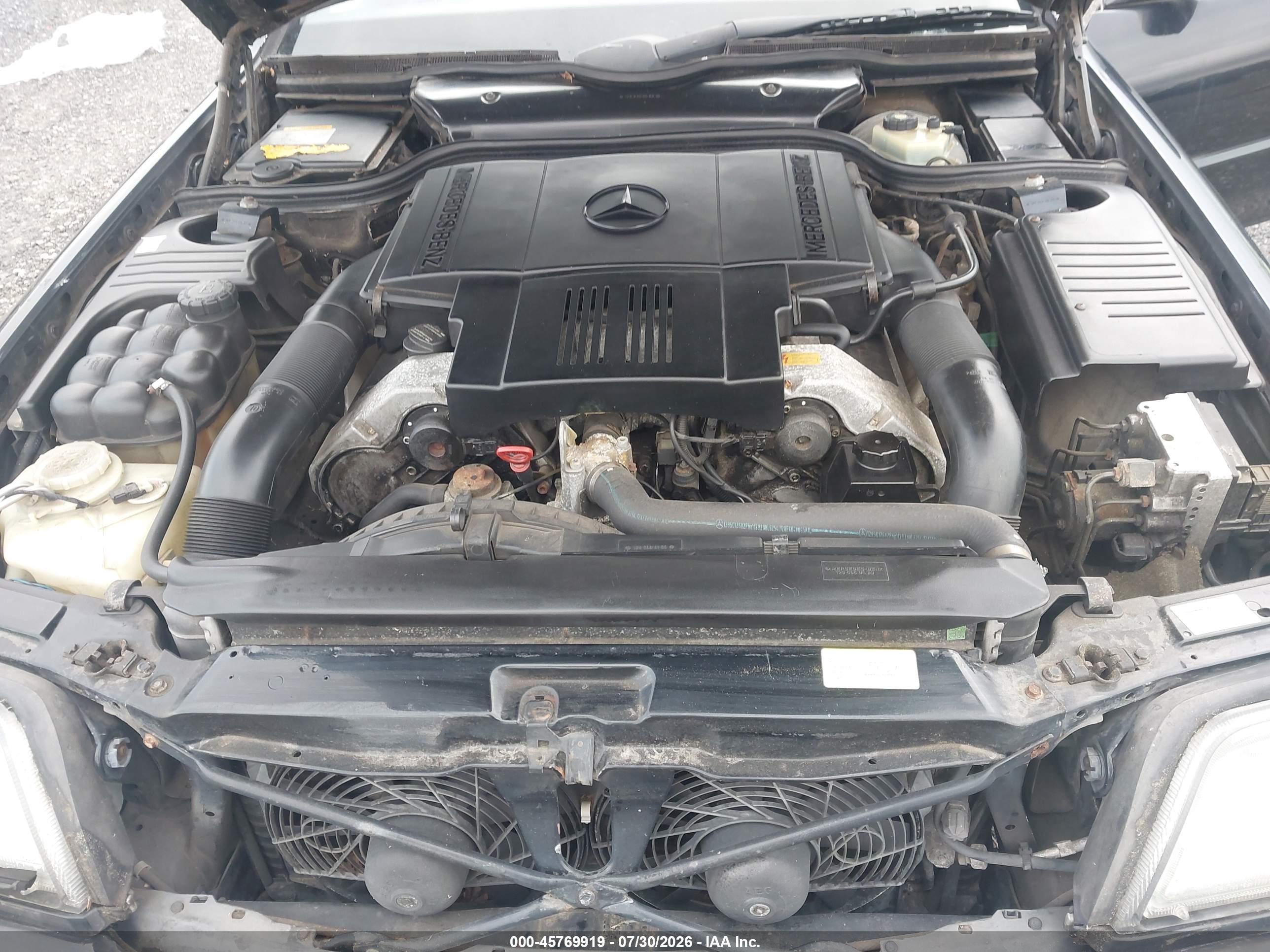 1997 Mercedes-benz Sl 500   Черный vin: WDBFA67F1VF142221