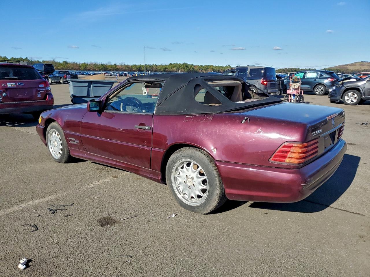 1998 Mercedes-benz Sl 500 Бордовый vin: WDBFA67F1WF161952