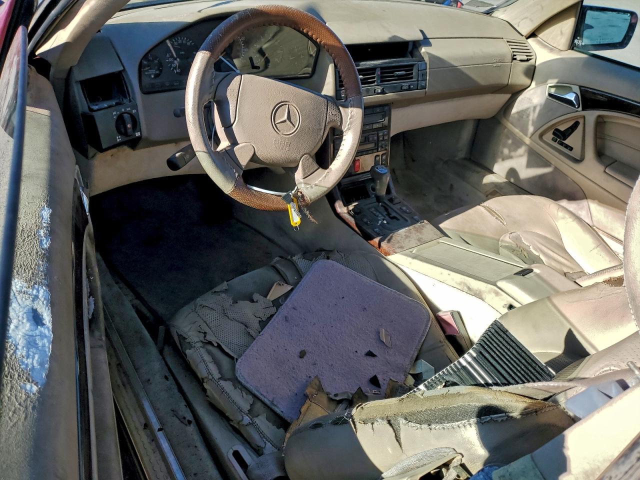 1998 Mercedes-benz Sl 500 Бордовый vin: WDBFA67F1WF161952