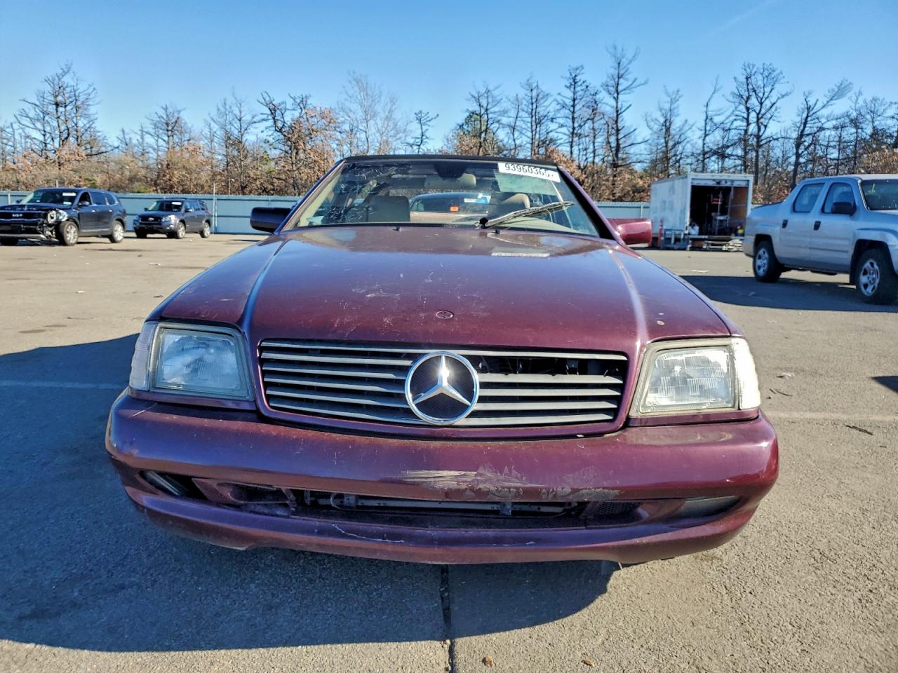 1998 Mercedes-benz Sl 500 Бордовый vin: WDBFA67F1WF161952
