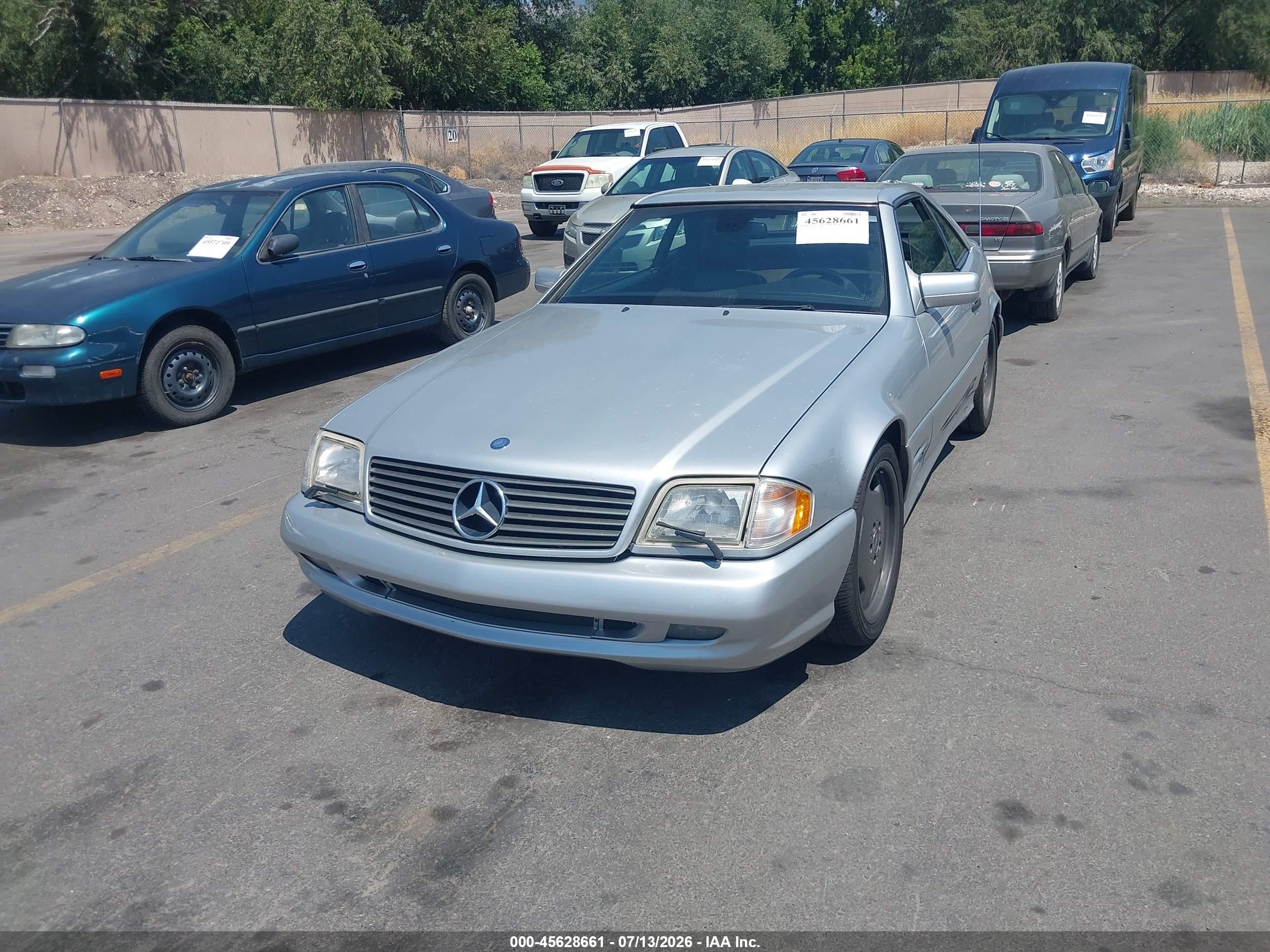 1997 Mercedes-benz Sl 500   Silver vin: WDBFA67F2VF148139