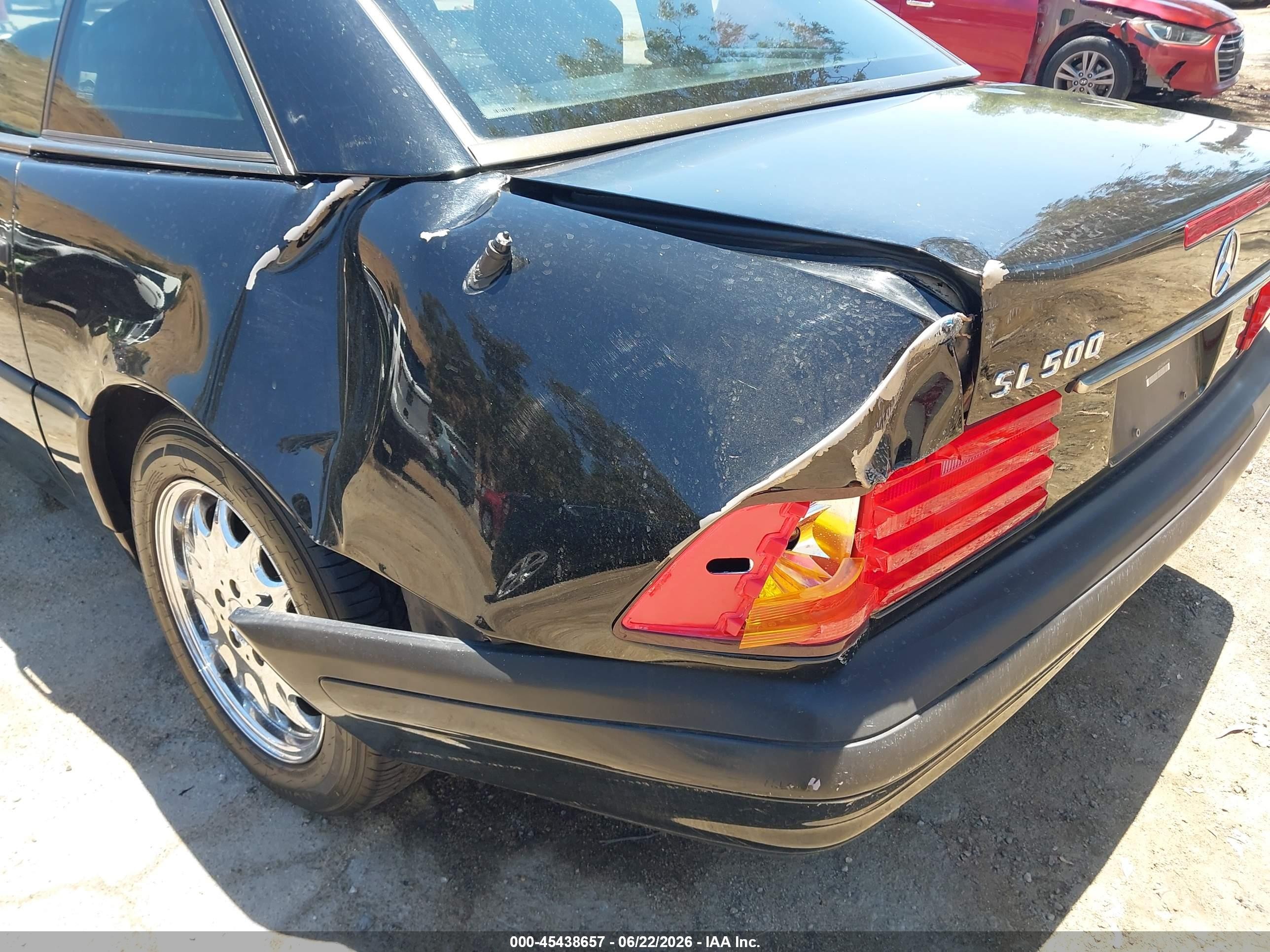 1998 Mercedes-benz Sl 500 Black vin: WDBFA67F3WF157739