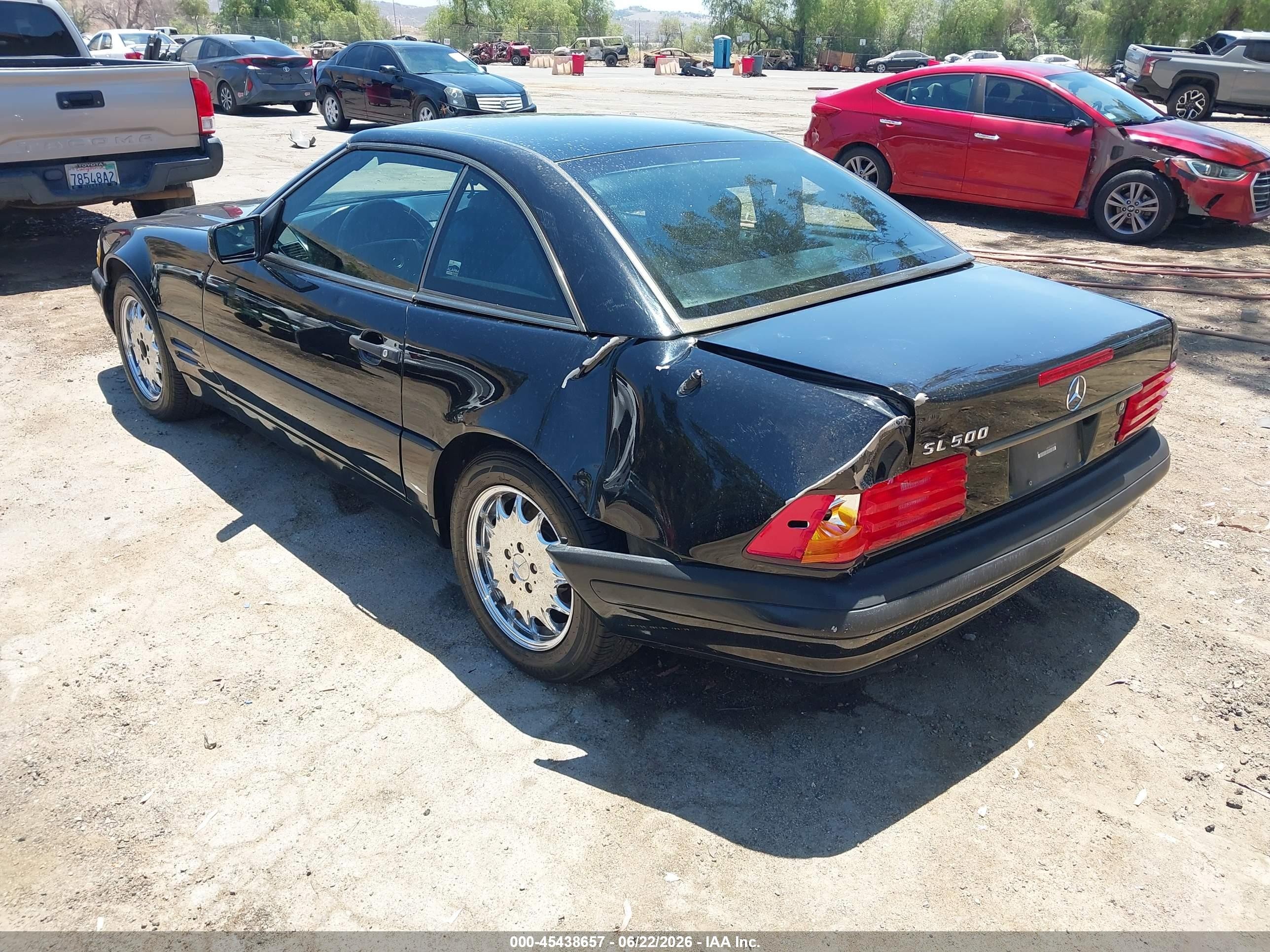 1998 Mercedes-benz Sl 500 Black vin: WDBFA67F3WF157739