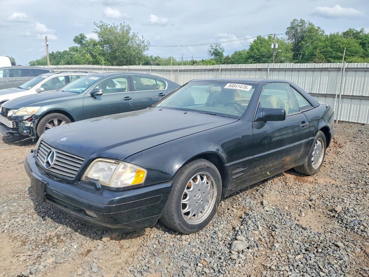 1996 Mercedes-benz Sl 500 Black vin: WDBFA67F4TF127757