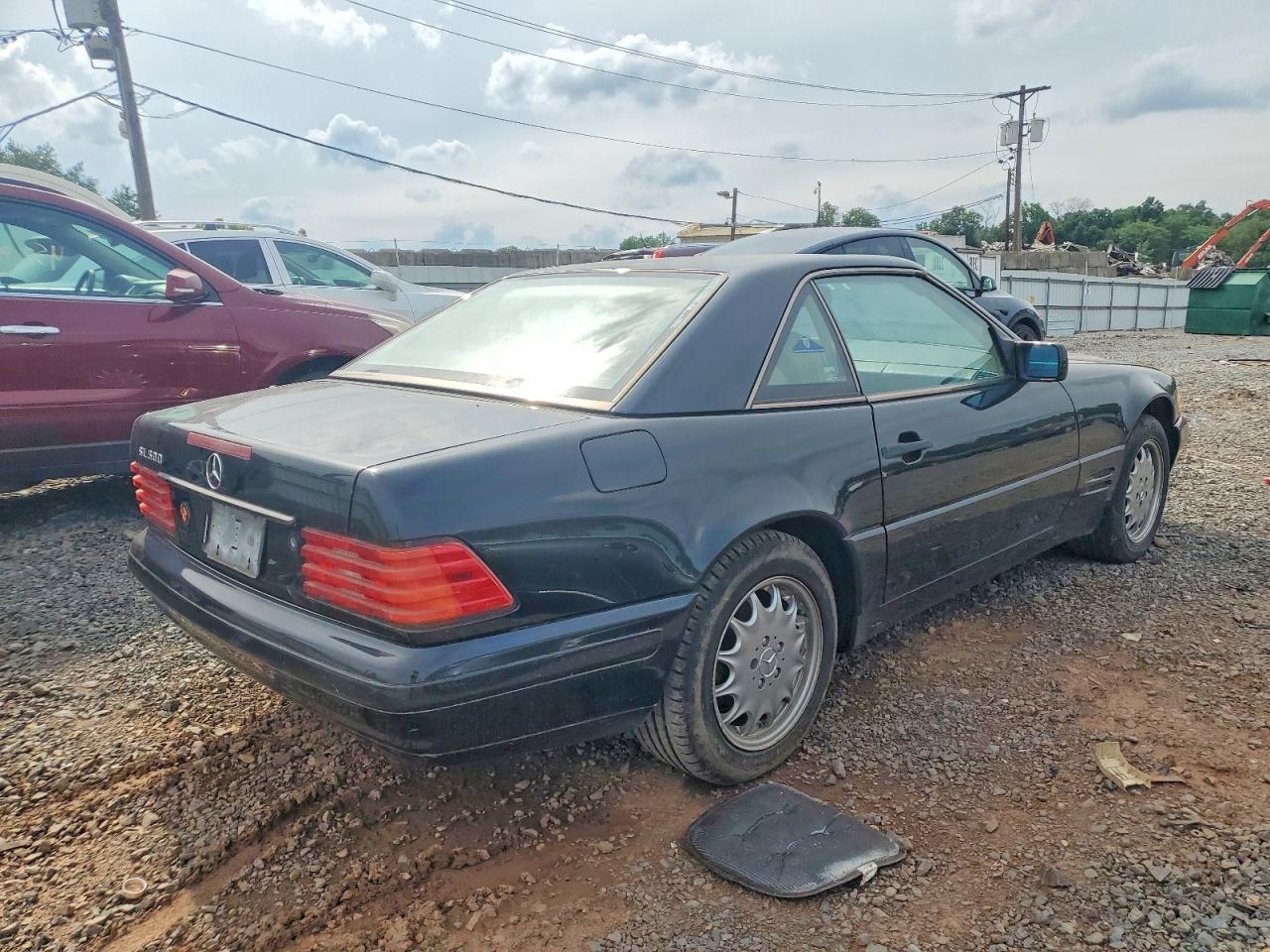 1996 Mercedes-benz Sl 500 Black vin: WDBFA67F4TF127757
