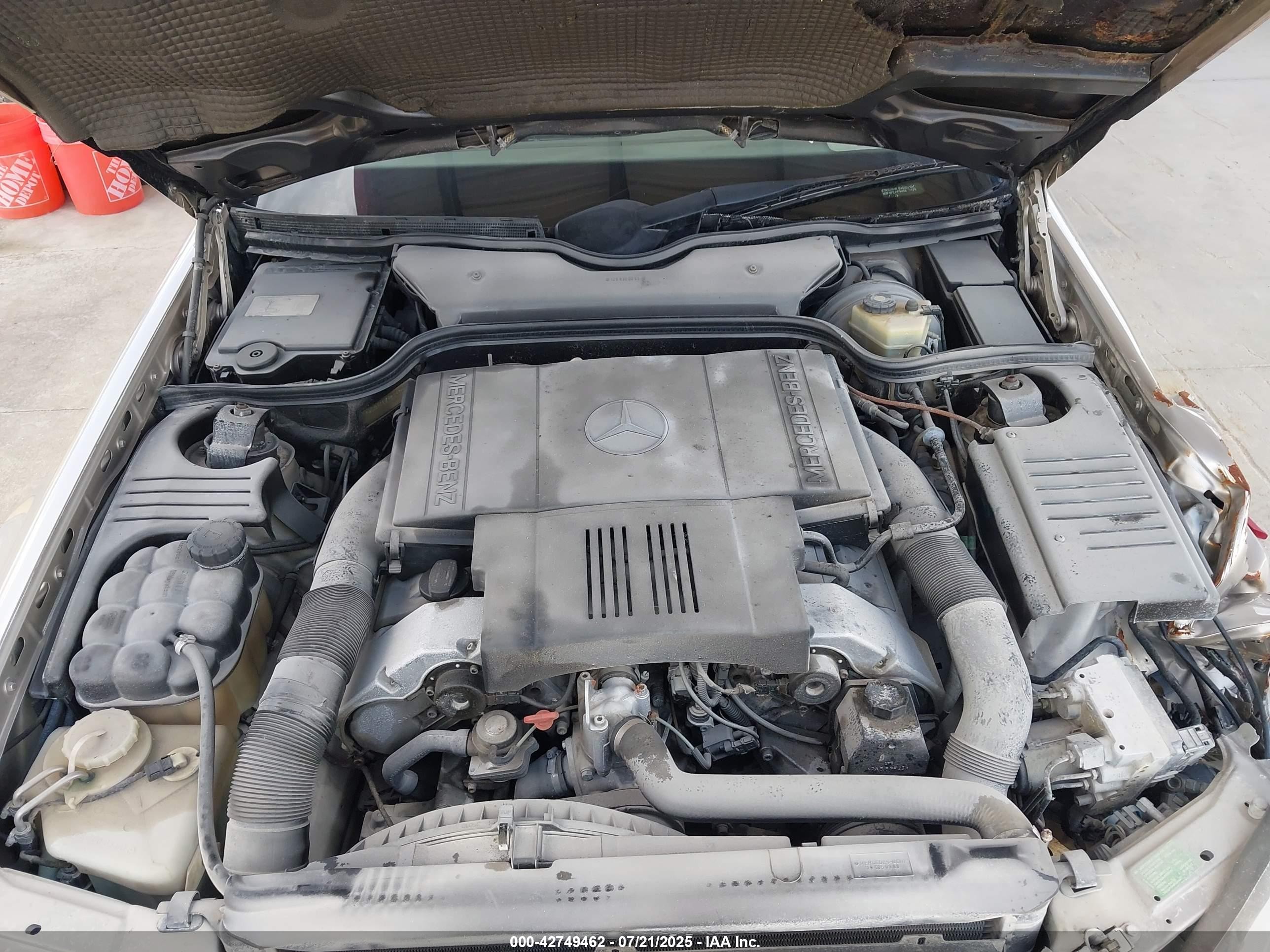 1997 Mercedes-benz Sl 500   Champagne vin: WDBFA67F4VF144156
