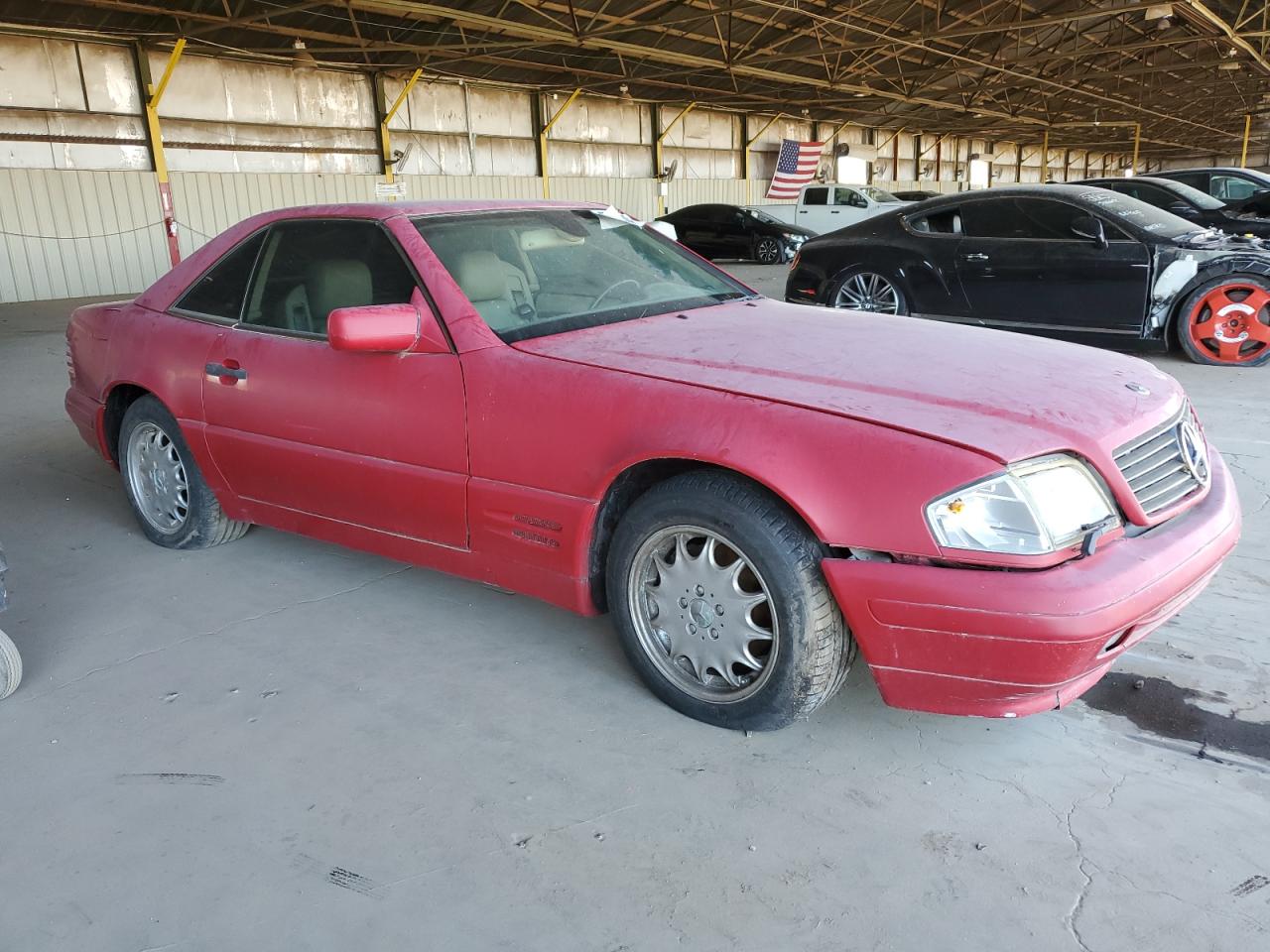 1997 Mercedes-benz Sl 500 Red vin: WDBFA67F4VF149325