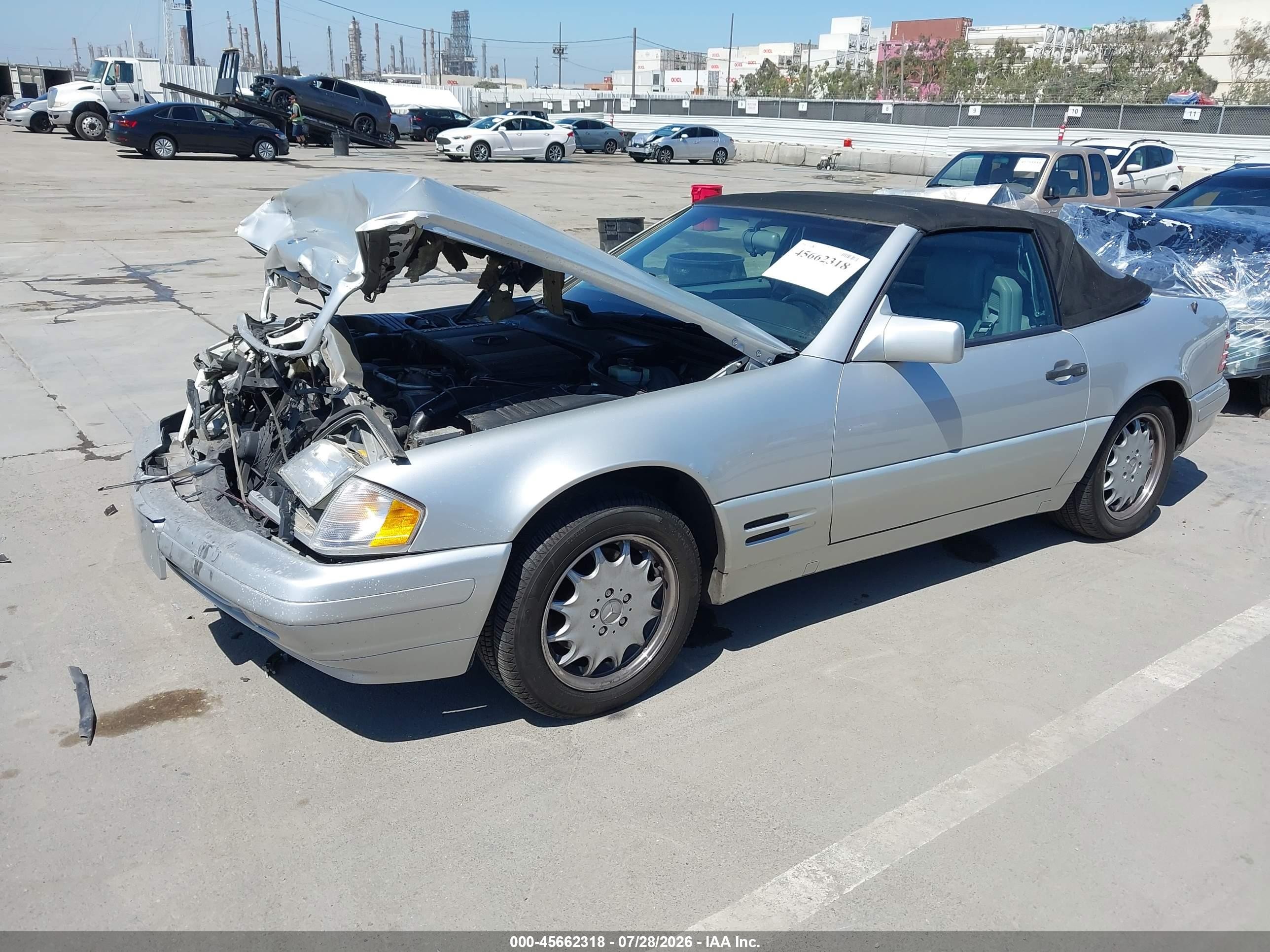 1996 Mercedes-benz Sl 500 Серебряный vin: WDBFA67F5TF128884
