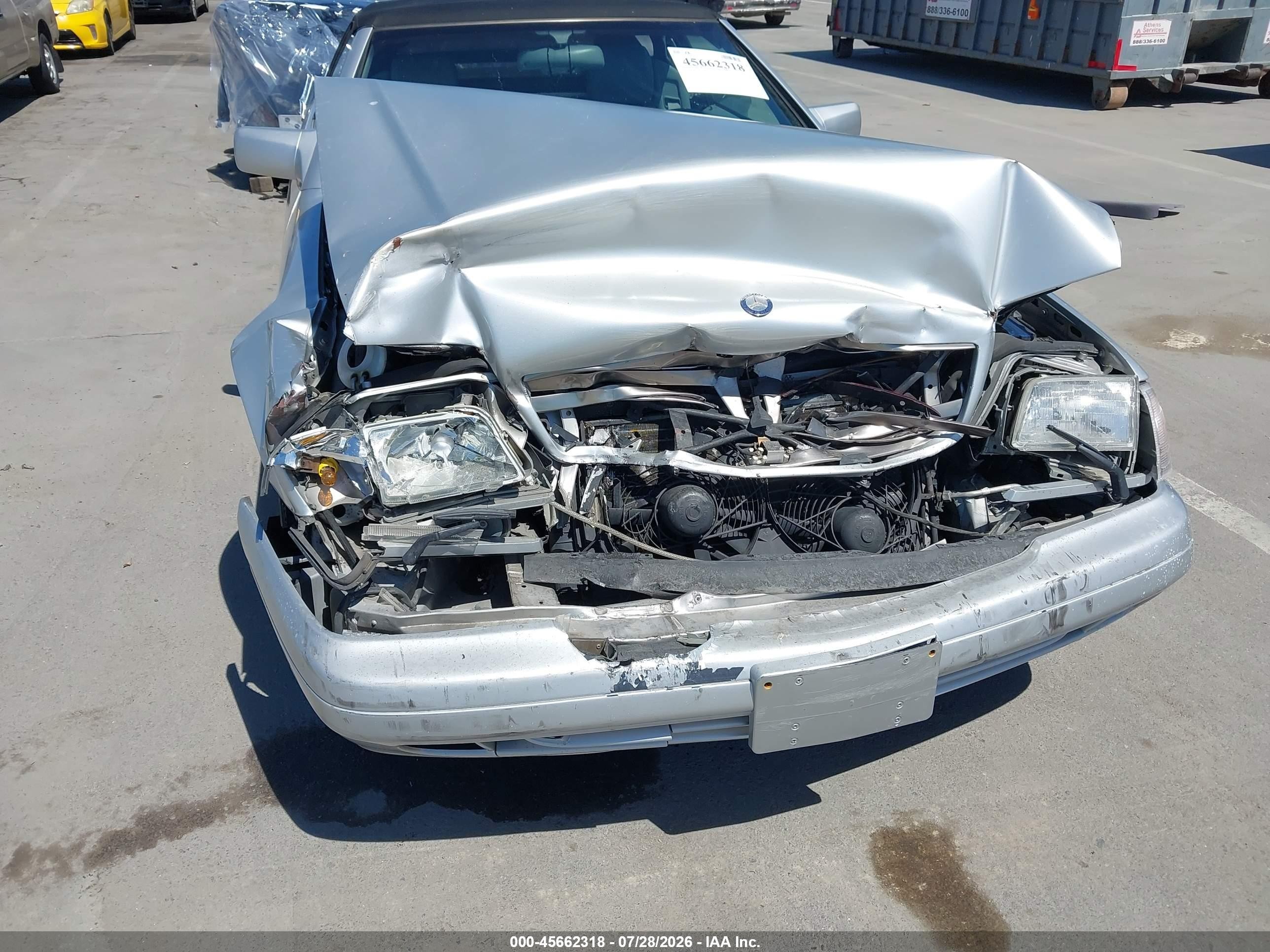 1996 Mercedes-benz Sl 500 Серебряный vin: WDBFA67F5TF128884
