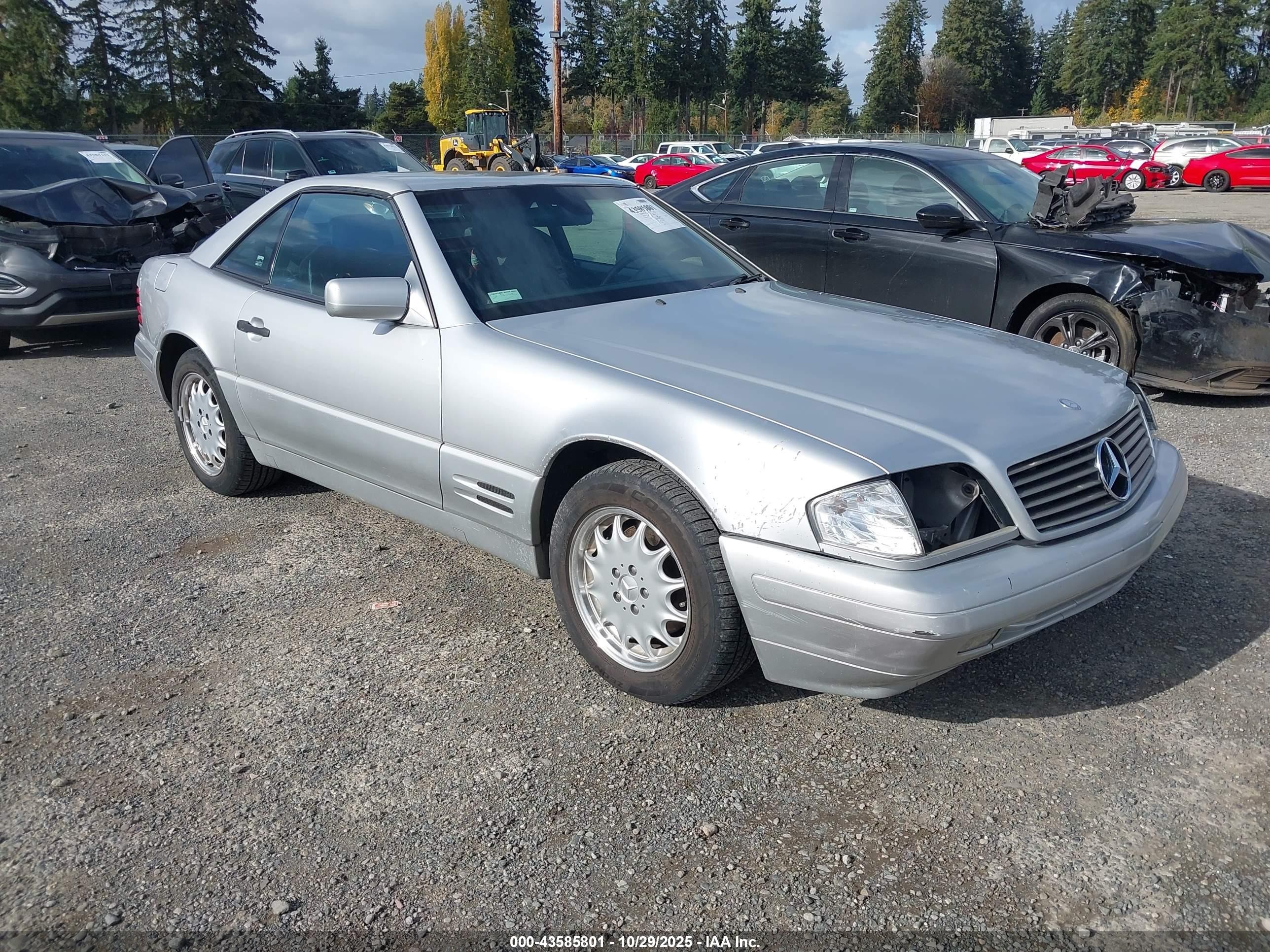 1997 Mercedes-benz Sl 500   Silver vin: WDBFA67F5VF148703