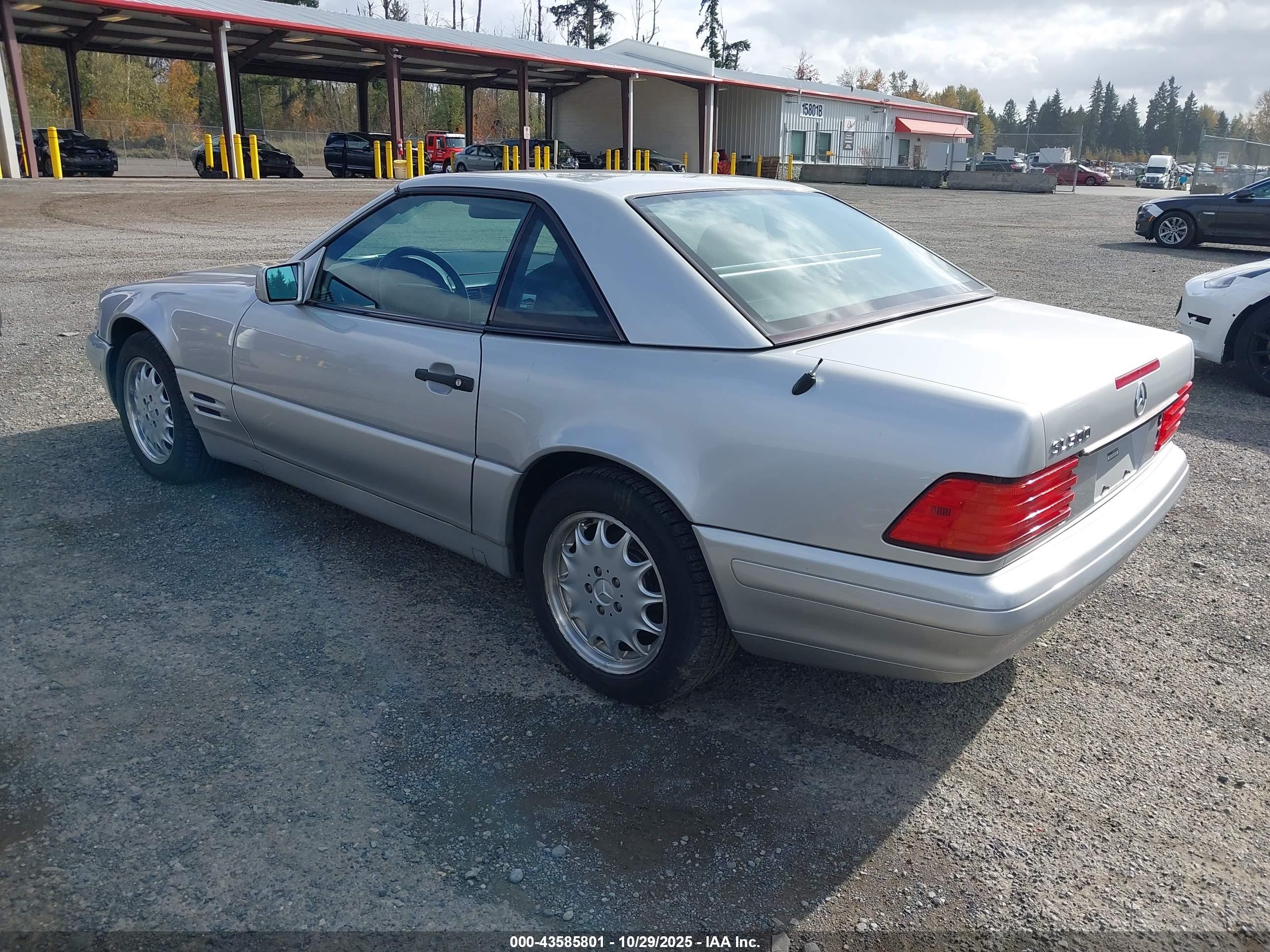 1997 Mercedes-benz Sl 500   Silver vin: WDBFA67F5VF148703