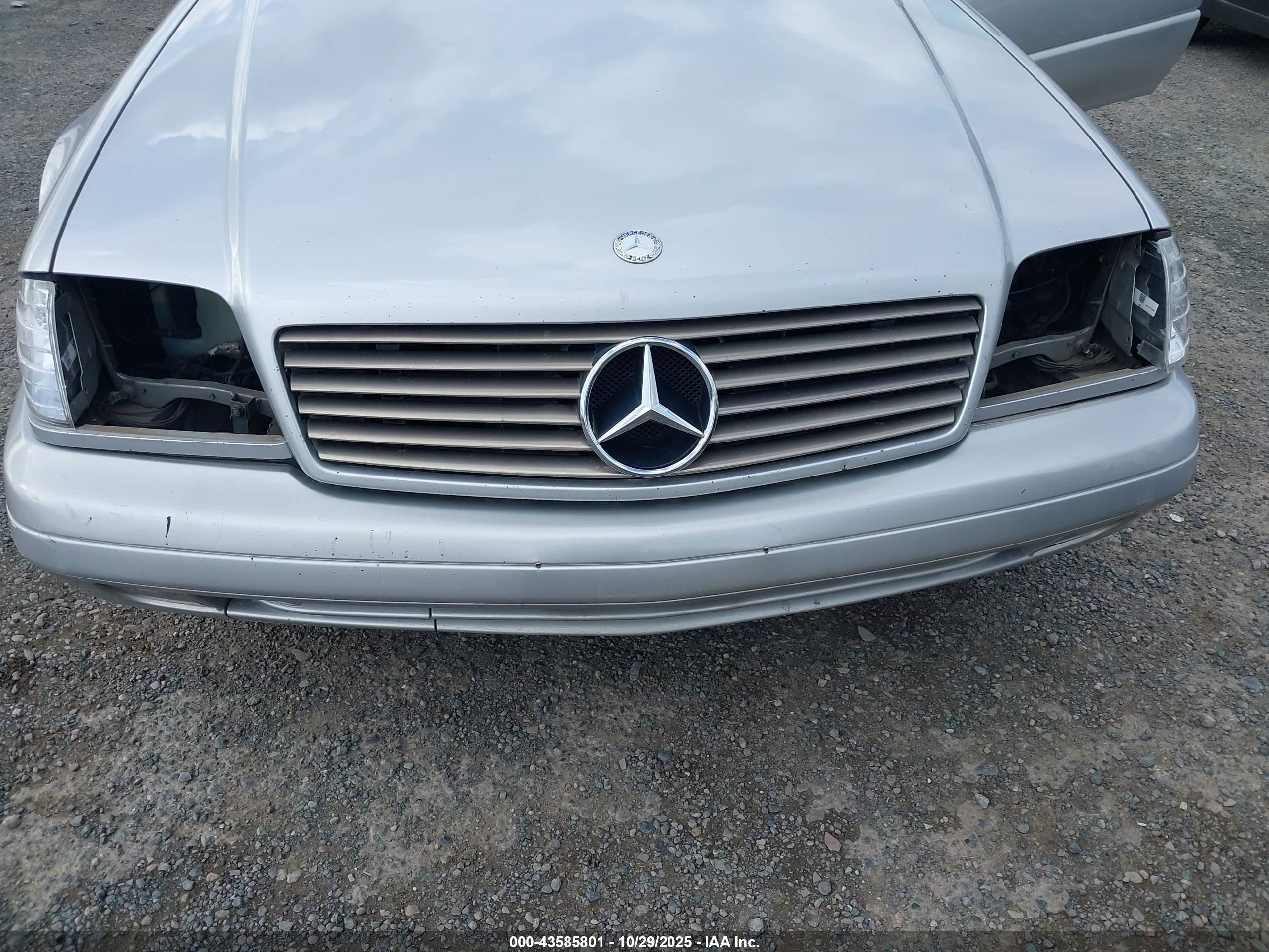1997 Mercedes-benz Sl 500   Silver vin: WDBFA67F5VF148703