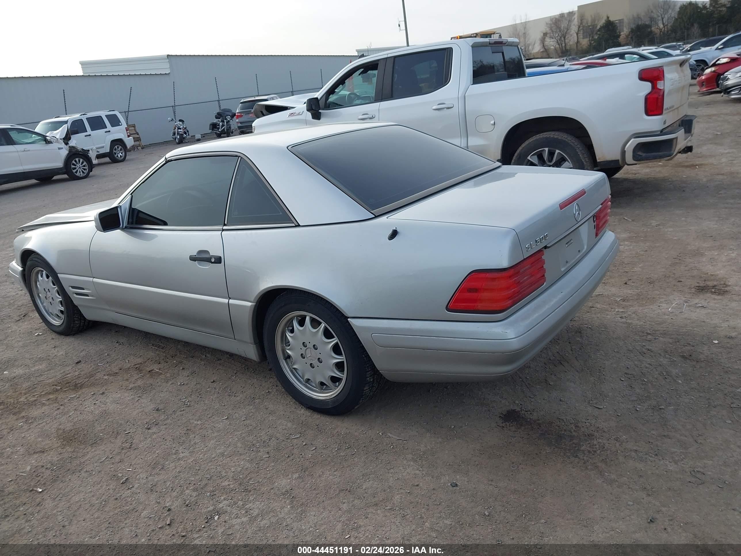 1997 Mercedes-benz Sl 500   Silver vin: WDBFA67F6VF141677