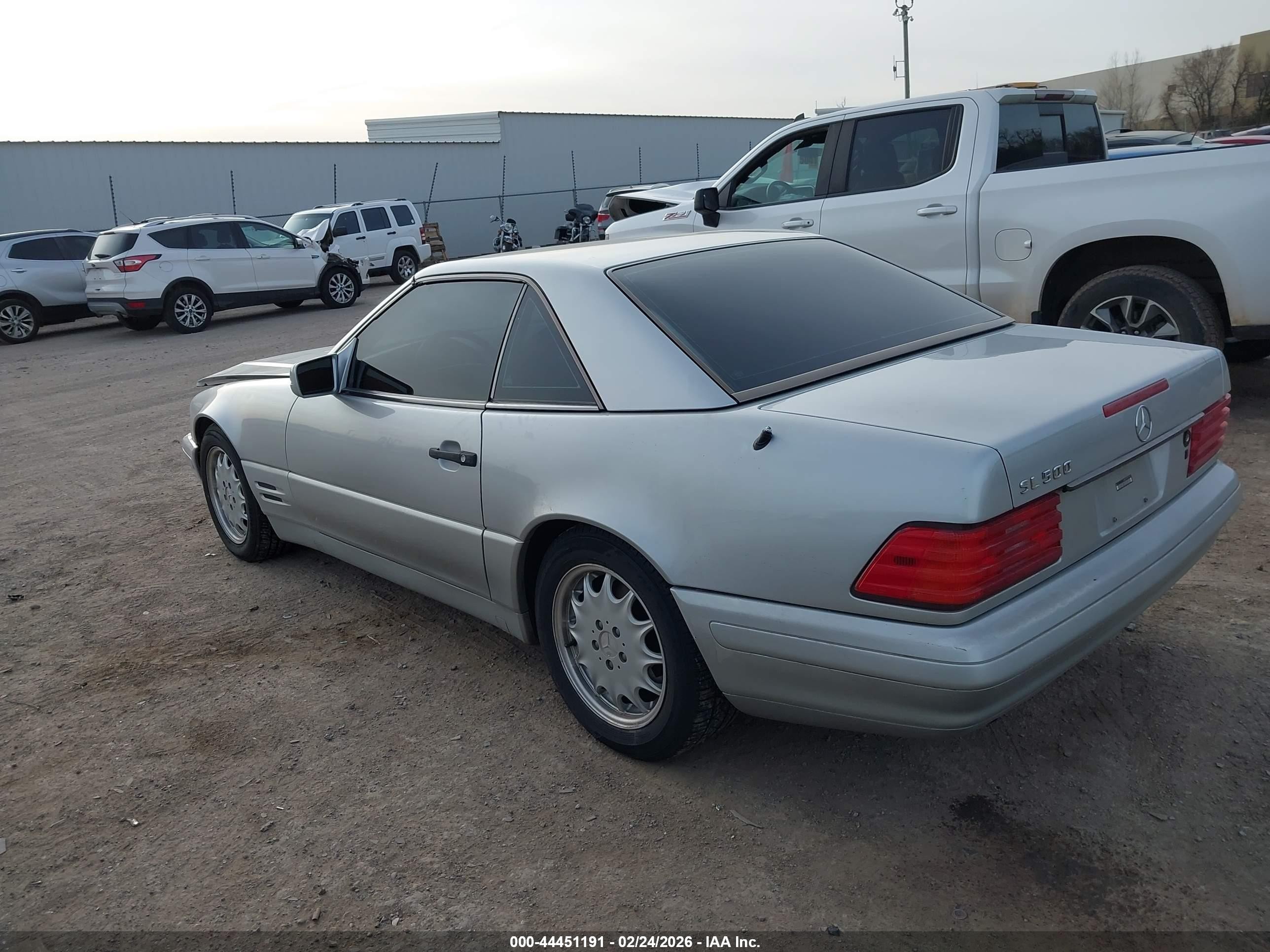 1997 Mercedes-benz Sl 500   Silver vin: WDBFA67F6VF141677
