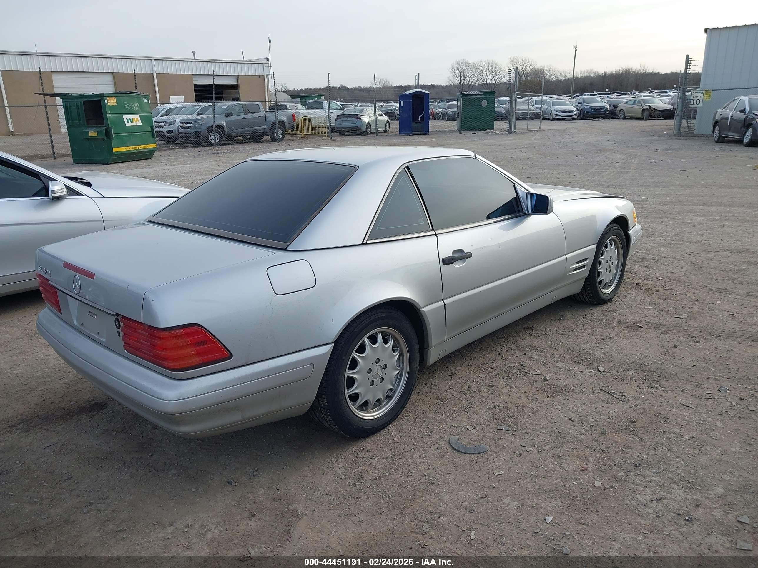 1997 Mercedes-benz Sl 500   Silver vin: WDBFA67F6VF141677