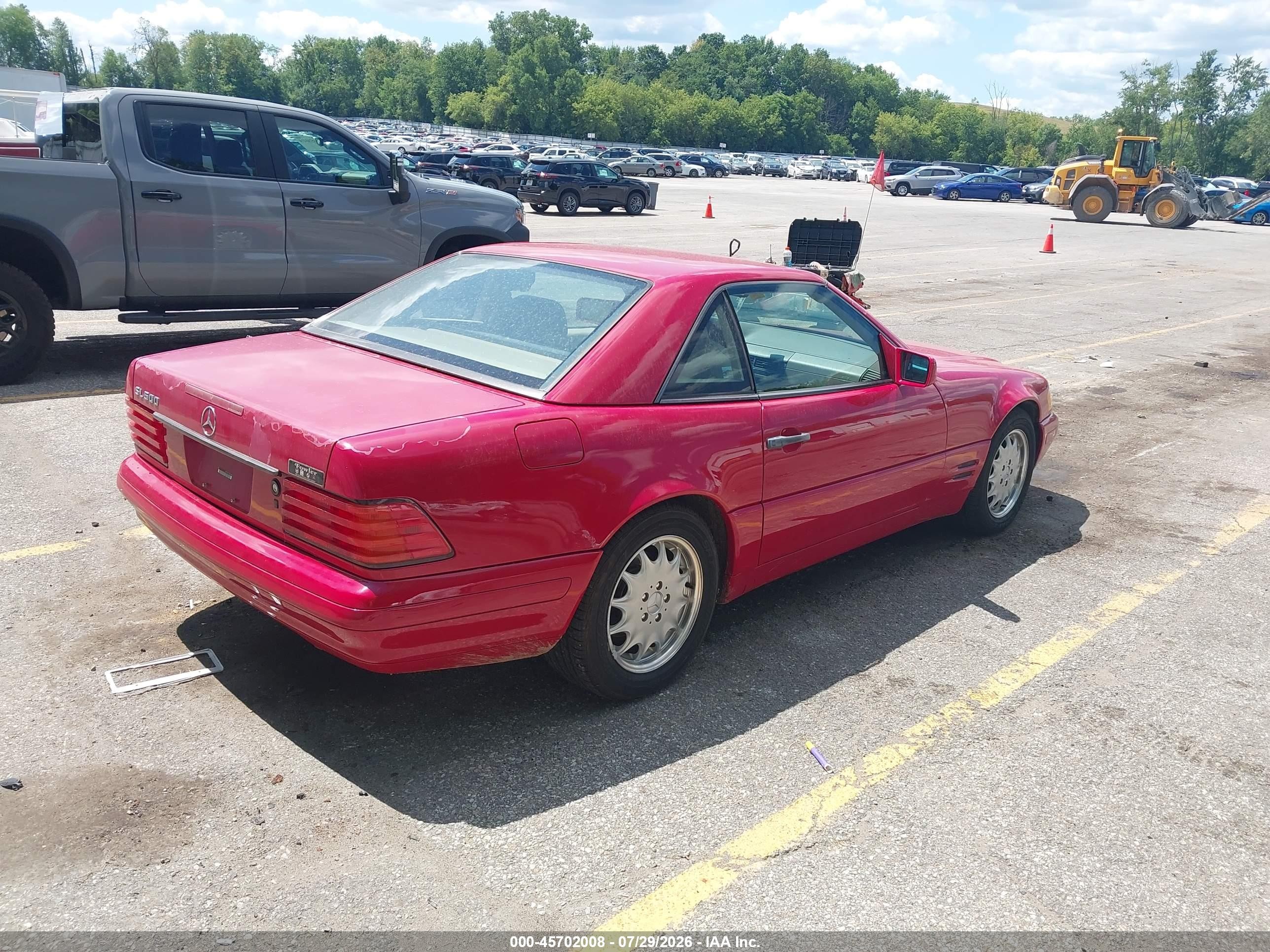 1997 Mercedes-benz Sl 500   Red vin: WDBFA67F7VF141395