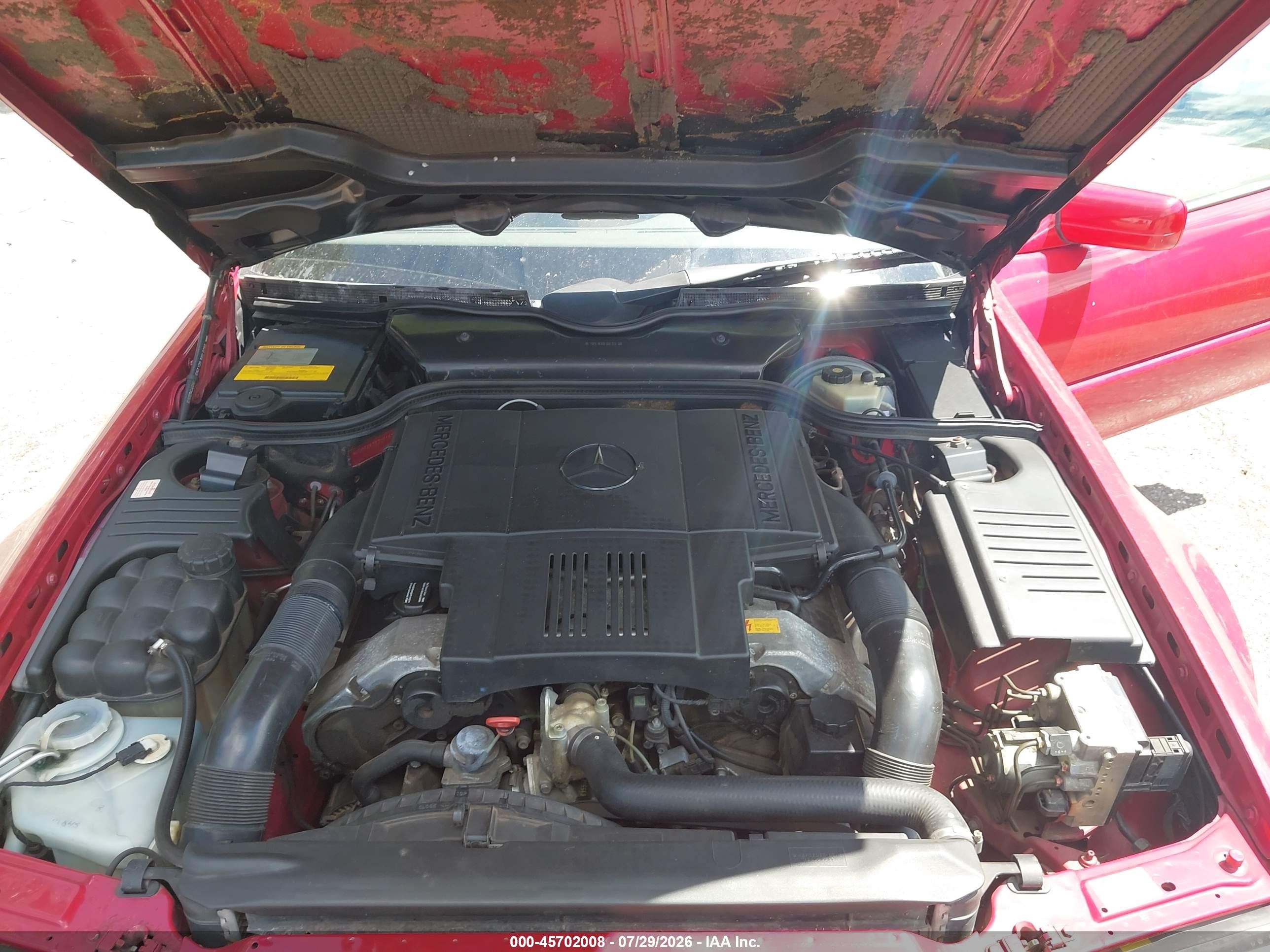 1997 Mercedes-benz Sl 500   Red vin: WDBFA67F7VF141395