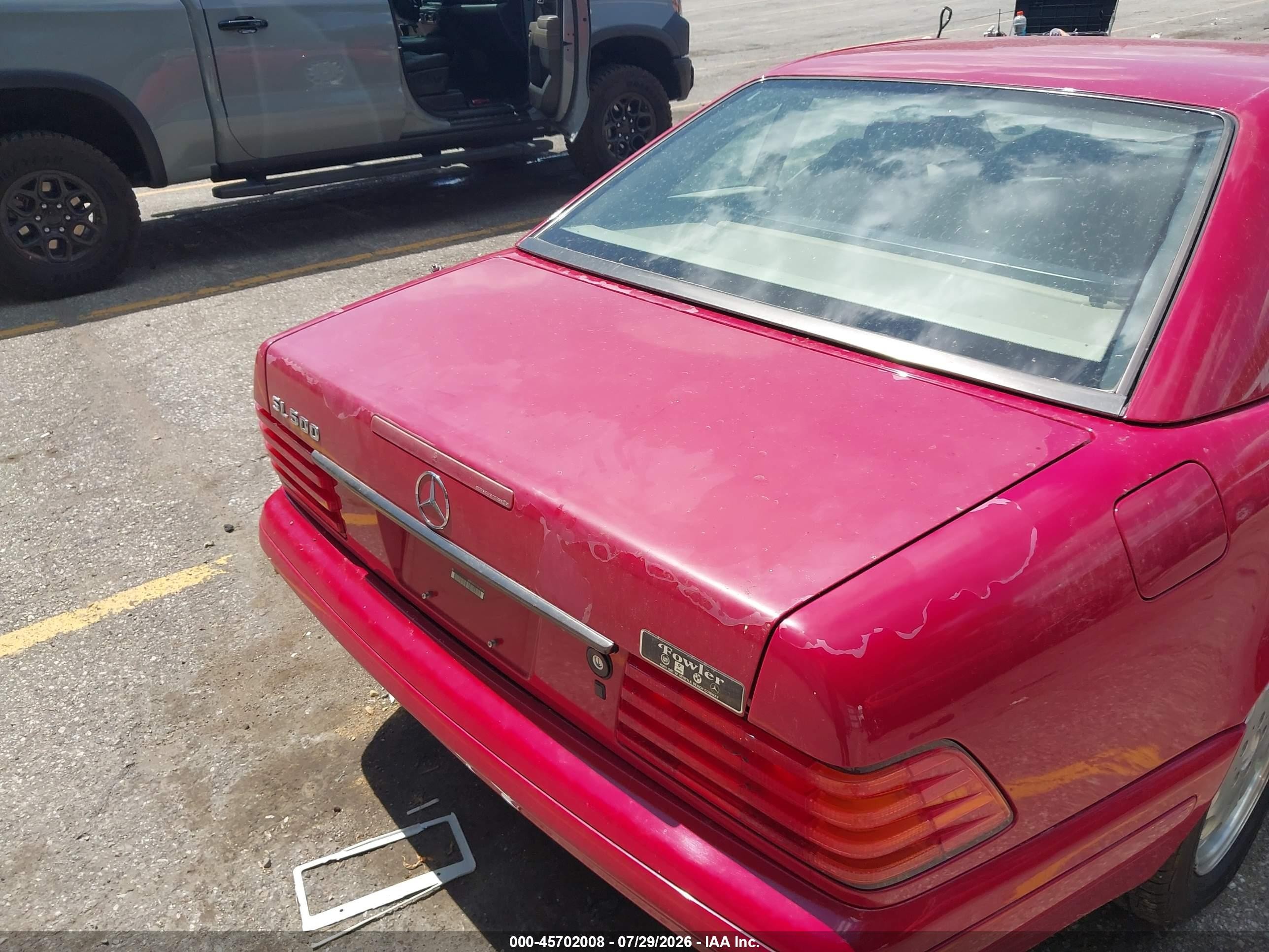 1997 Mercedes-benz Sl 500   Red vin: WDBFA67F7VF141395