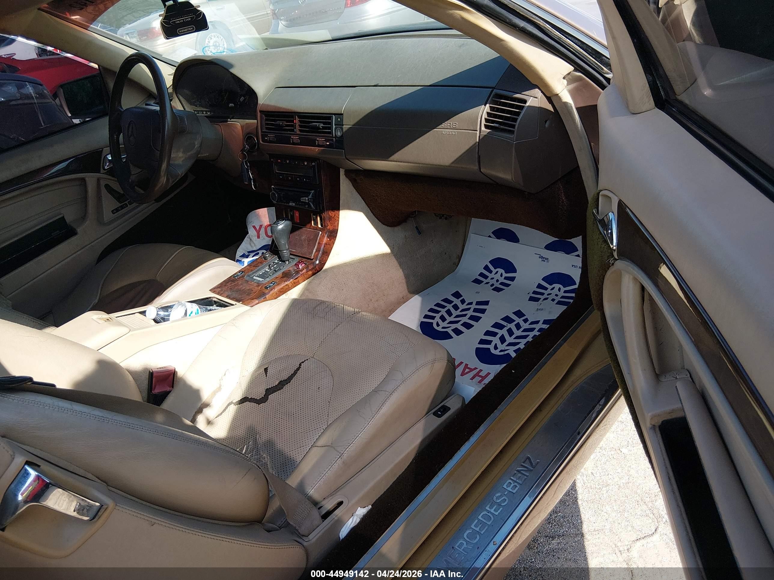 1997 Mercedes-benz Sl 500   Beige vin: WDBFA67F7VF142479