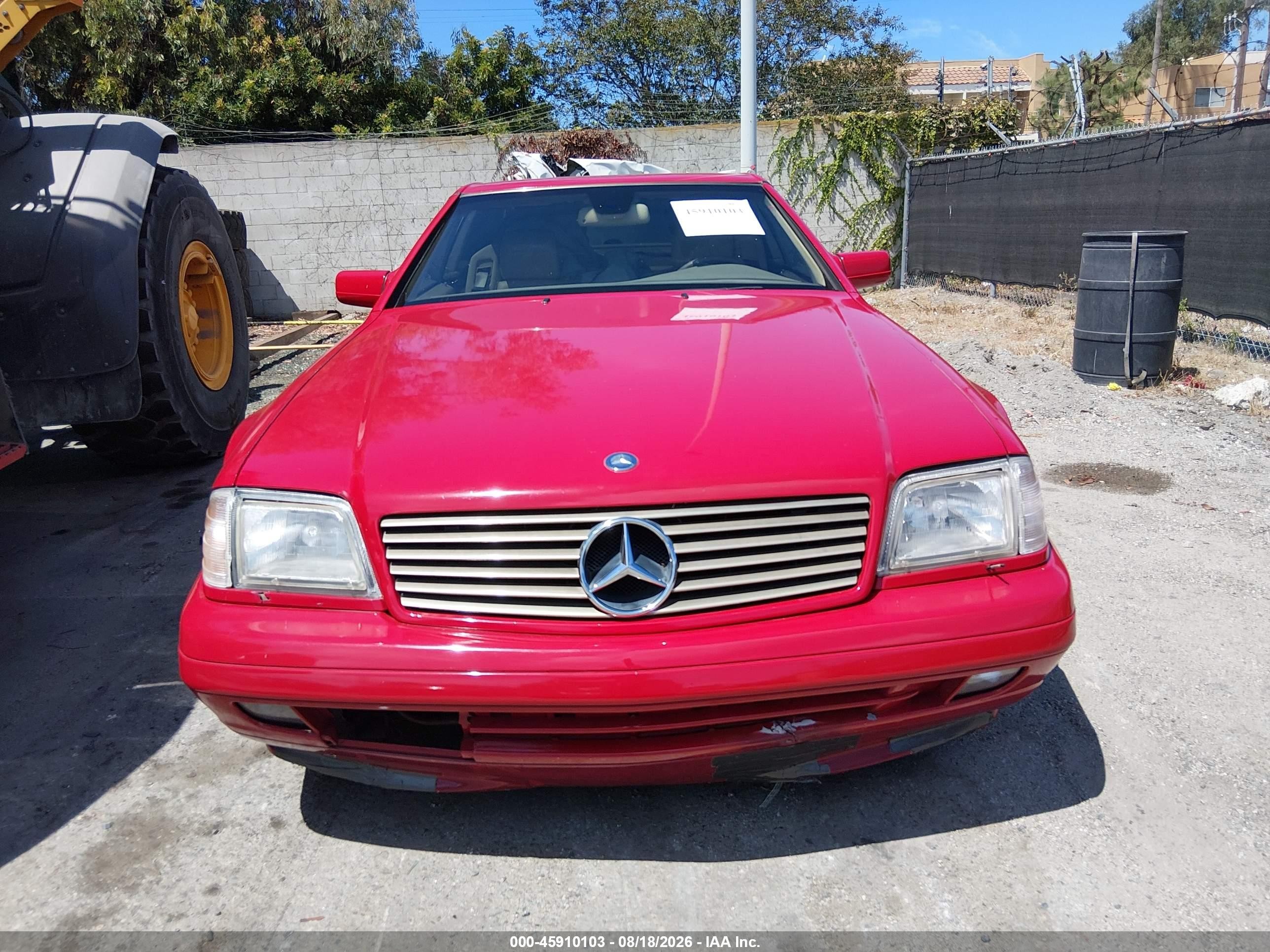 1997 Mercedes-benz Sl 500   Красный vin: WDBFA67F7VF147164