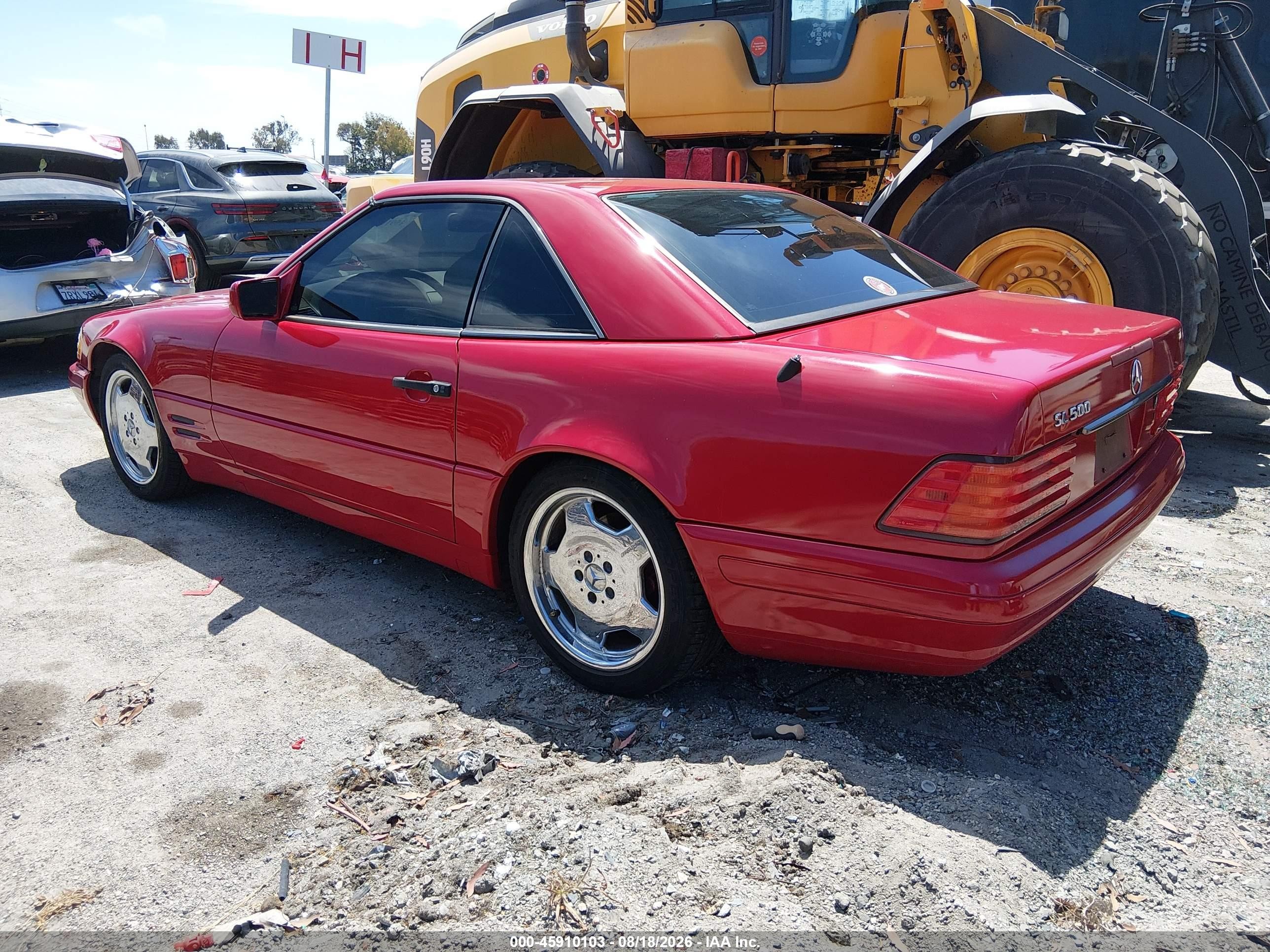 1997 Mercedes-benz Sl 500   Красный vin: WDBFA67F7VF147164
