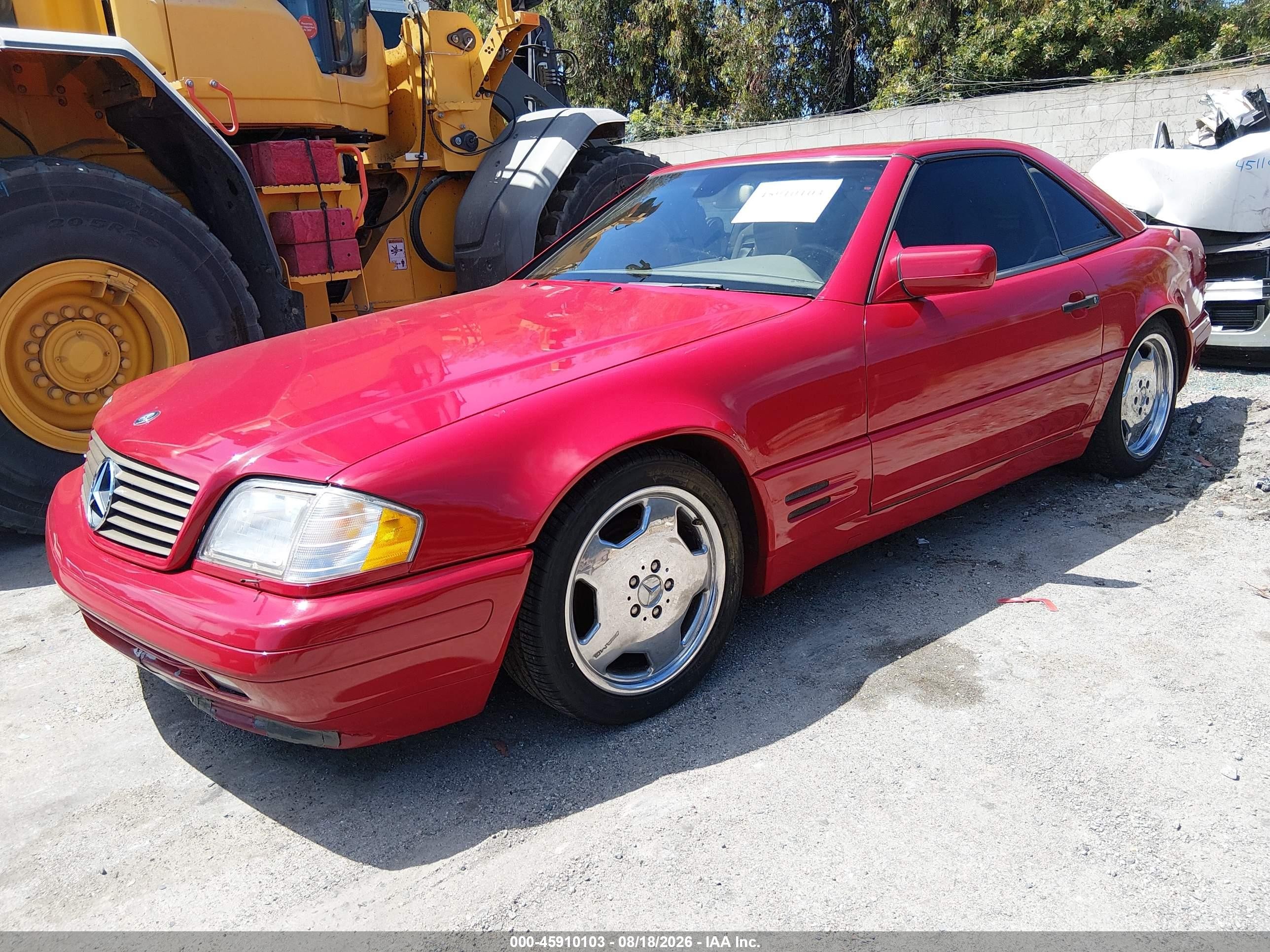 1997 Mercedes-benz Sl 500   Красный vin: WDBFA67F7VF147164