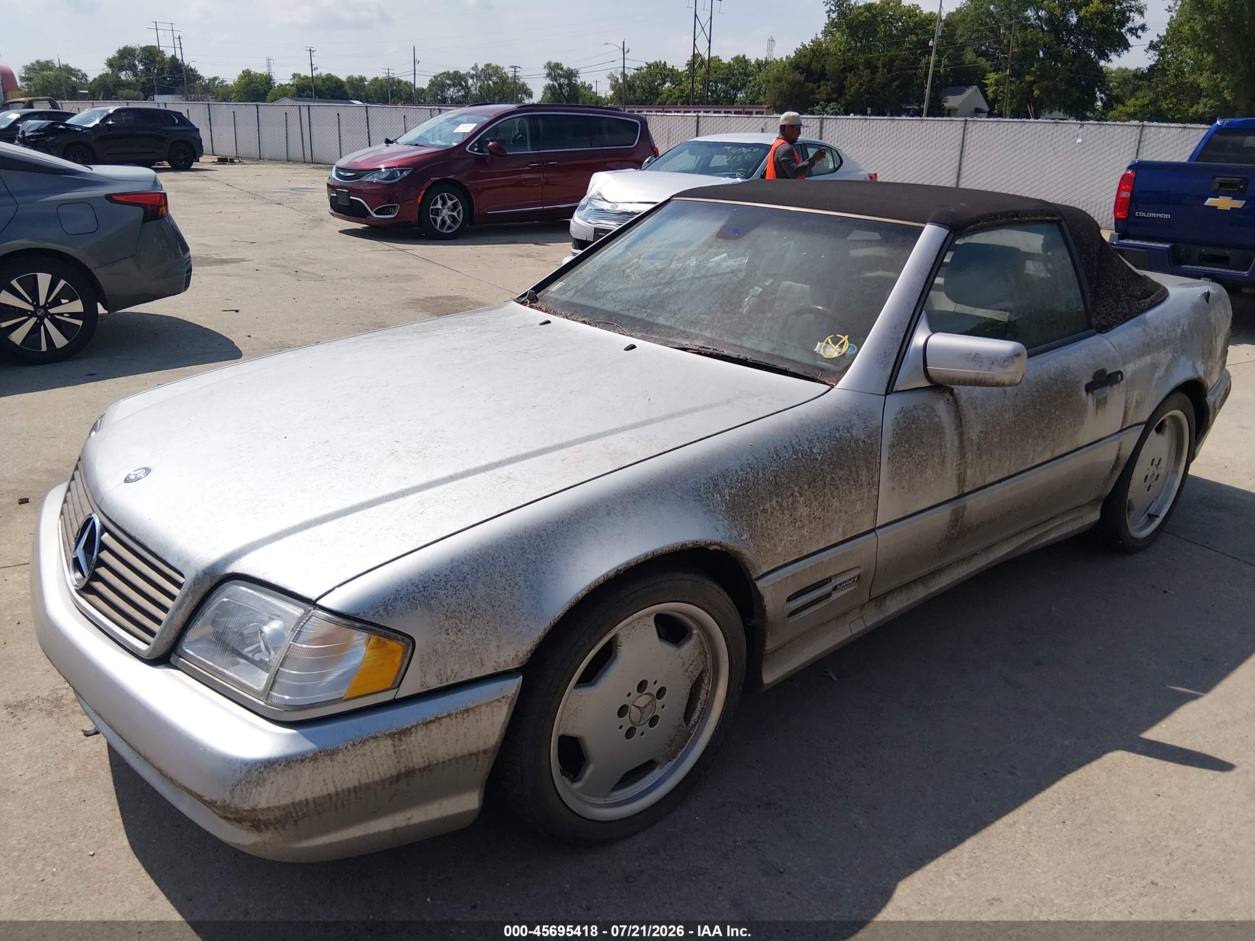1998 Mercedes-benz Sl 500   Gray vin: WDBFA67F7WF163480