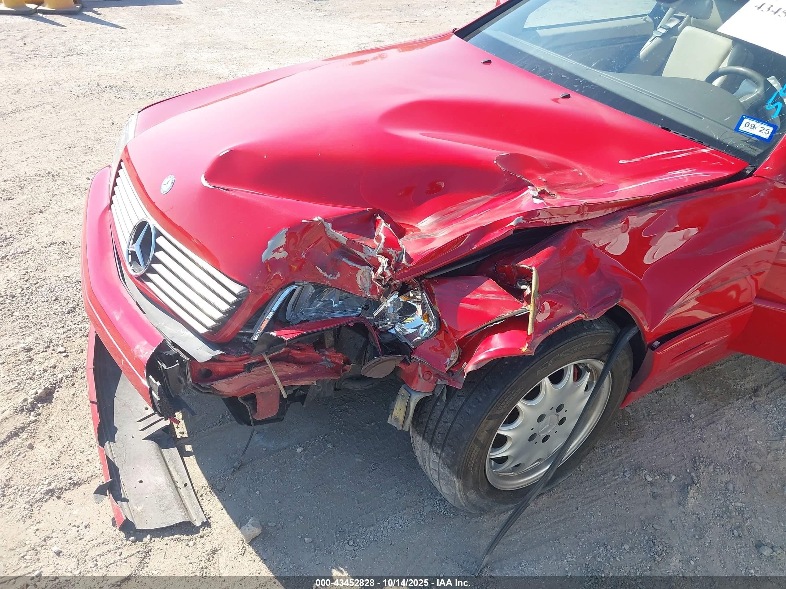 1997 Mercedes-benz Sl 500   Red vin: WDBFA67F9VF146551
