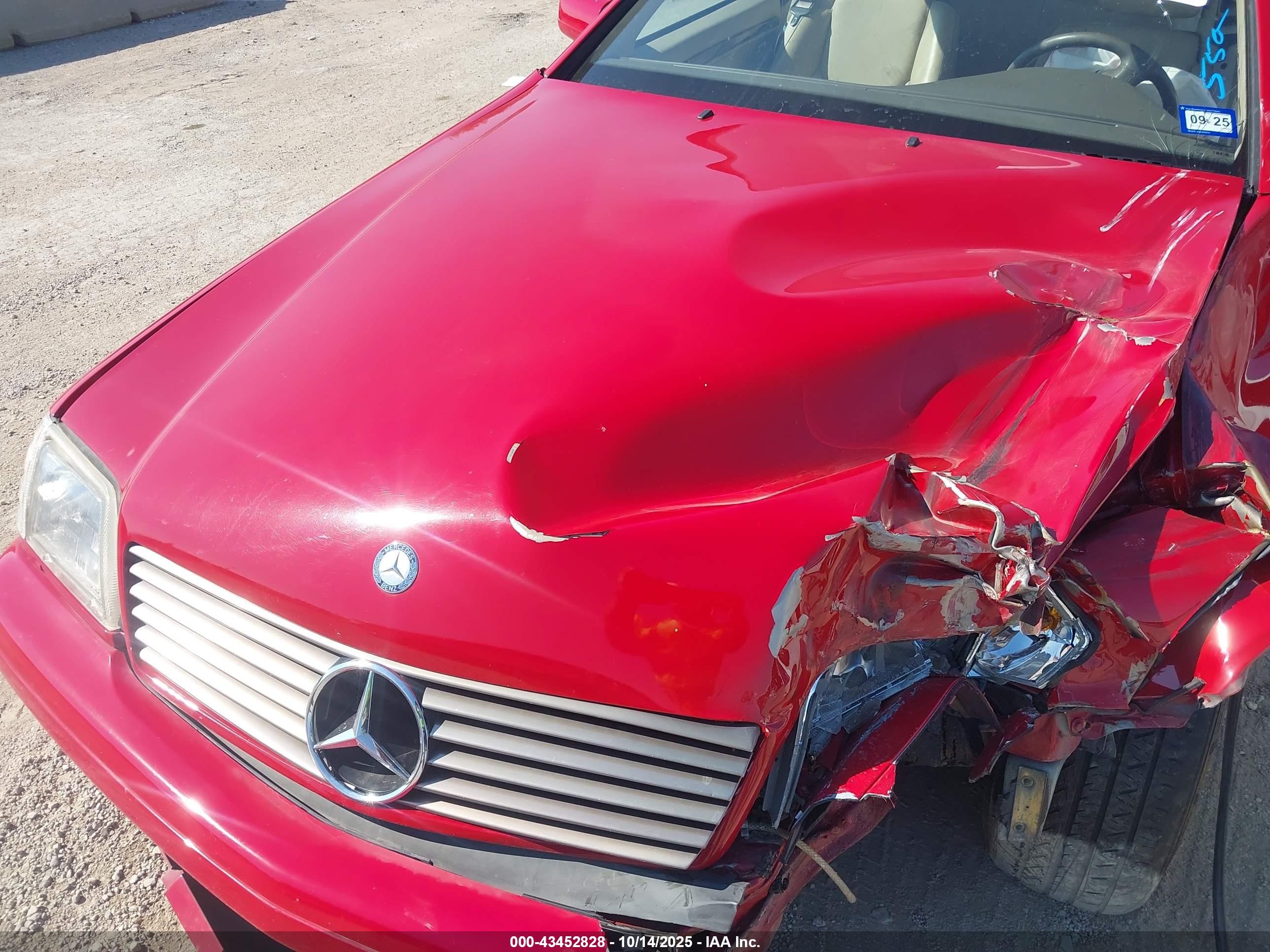 1997 Mercedes-benz Sl 500   Red vin: WDBFA67F9VF146551