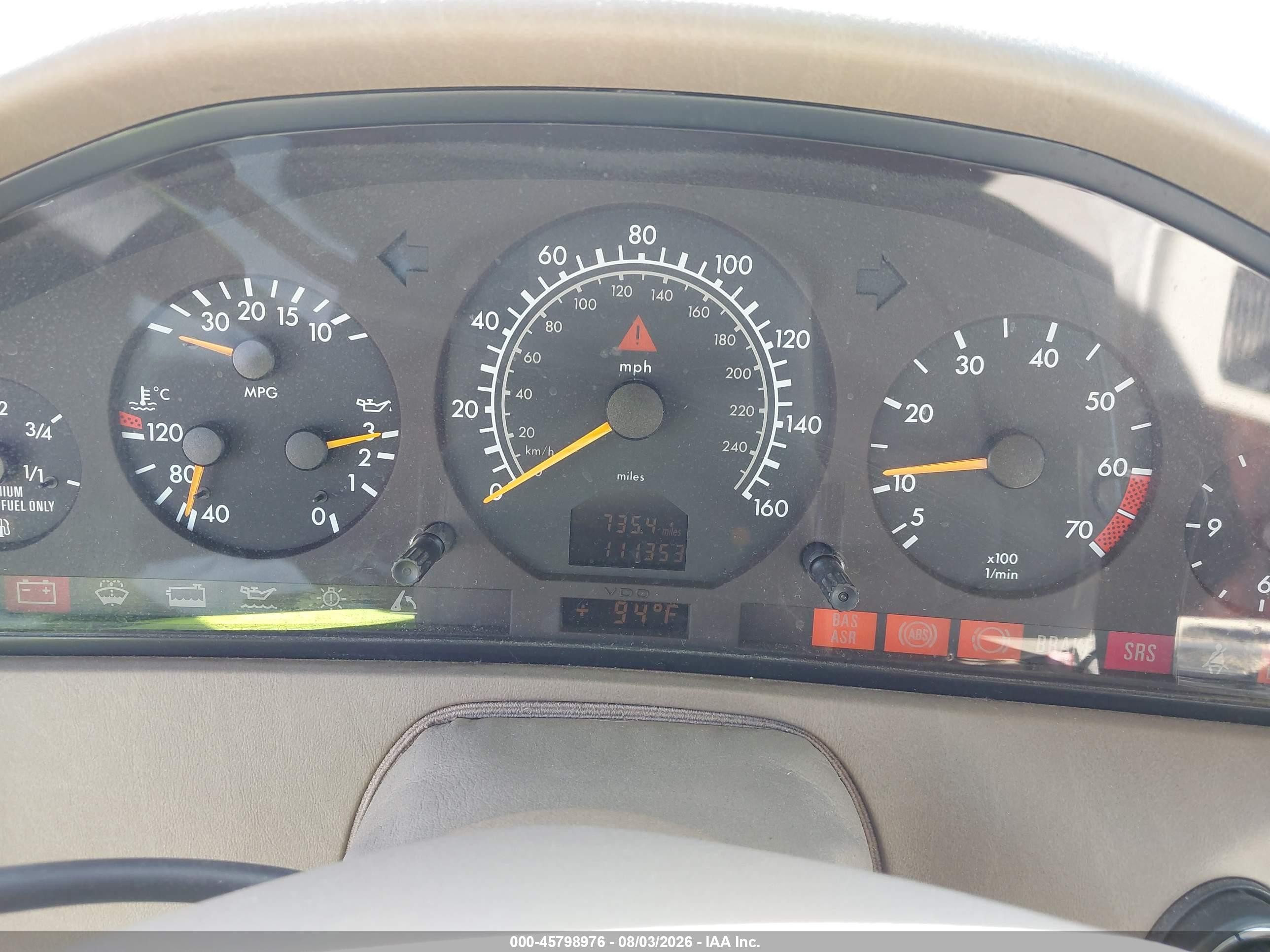 1998 Mercedes-benz Sl 500   Черный vin: WDBFA67F9WF167336