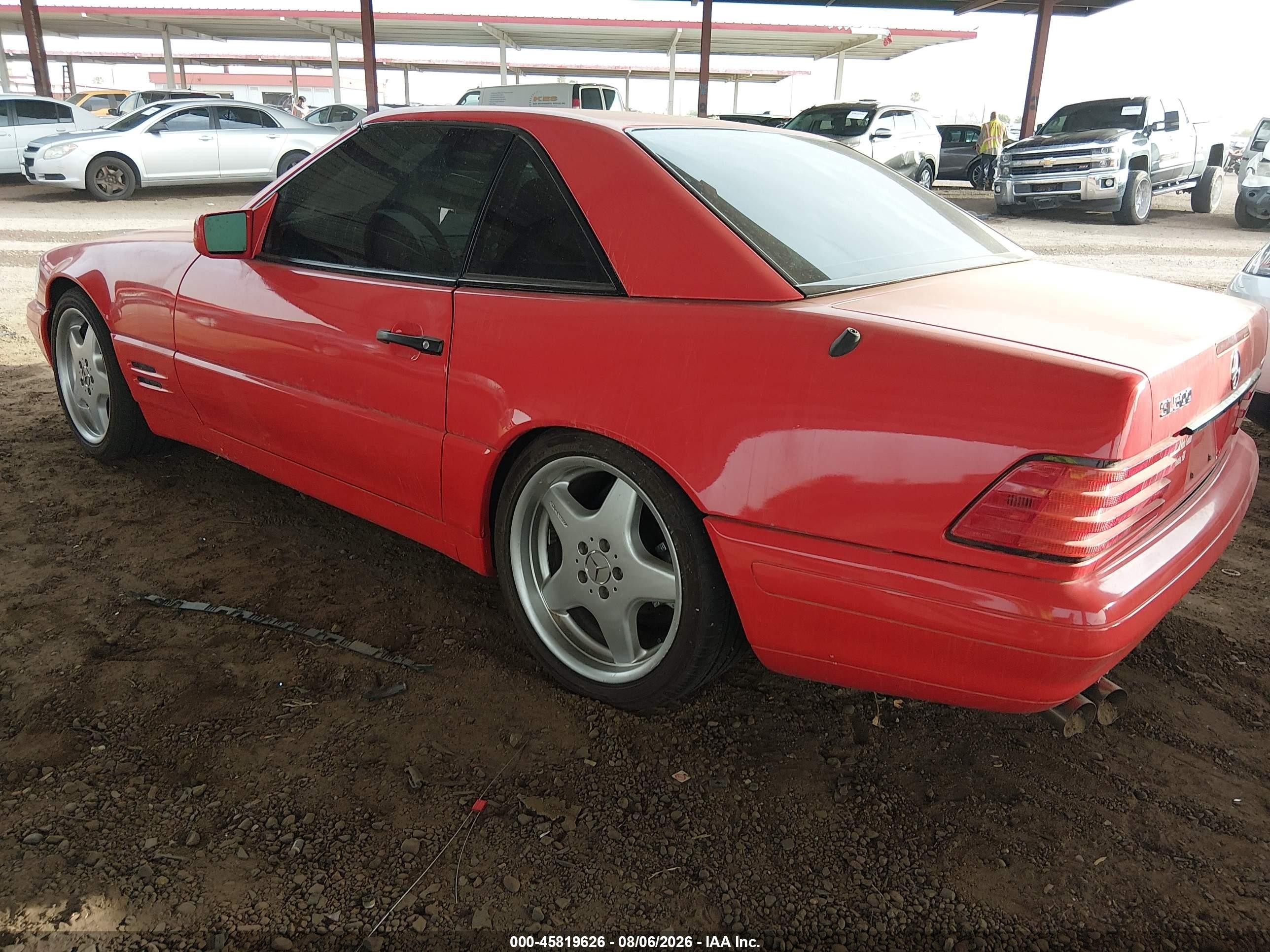1998 Mercedes-benz Sl 500   Red vin: WDBFA67F9WF169880