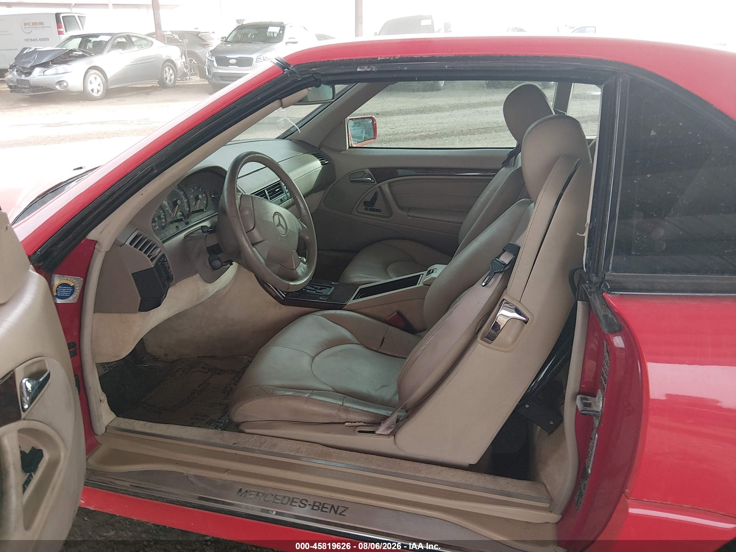 1998 Mercedes-benz Sl 500   Red vin: WDBFA67F9WF169880