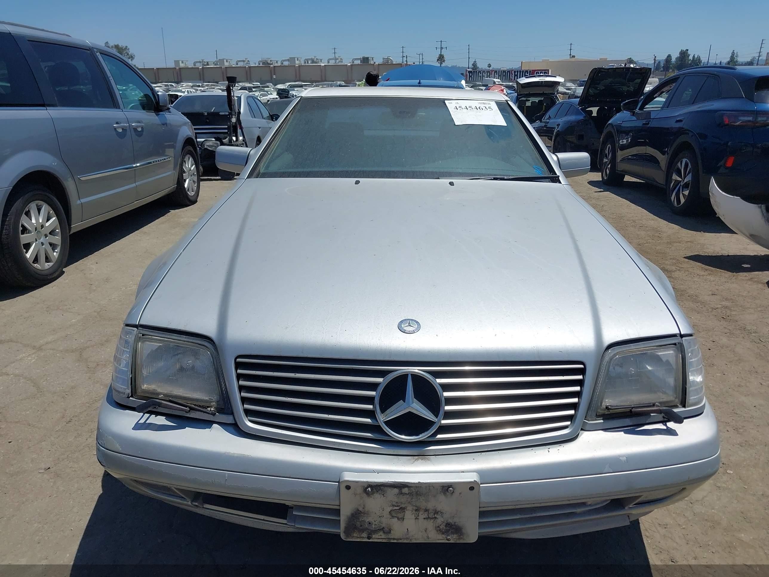 1997 Mercedes-benz Sl 500   Silver vin: WDBFA67FXVF141360