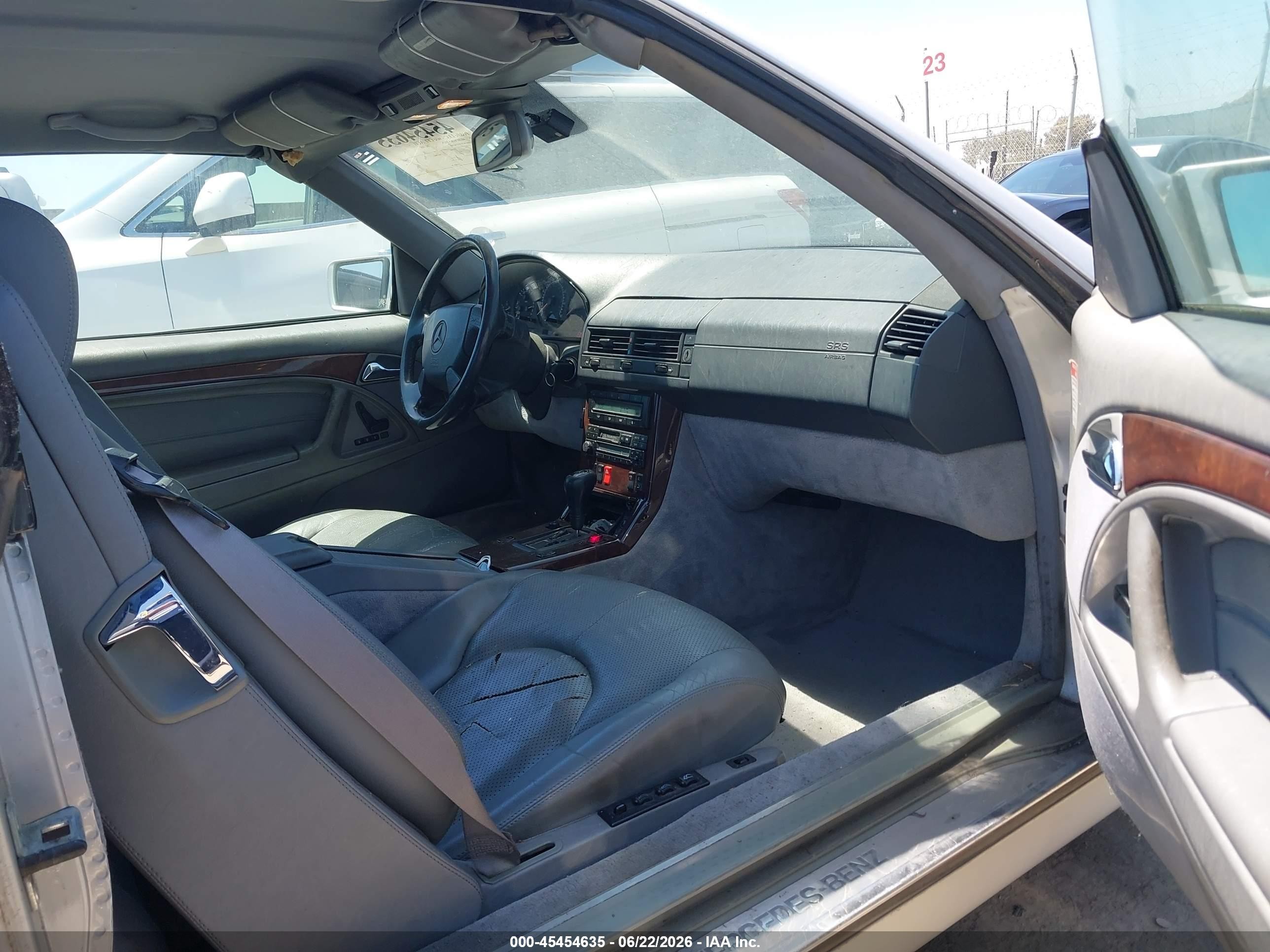 1997 Mercedes-benz Sl 500   Silver vin: WDBFA67FXVF141360