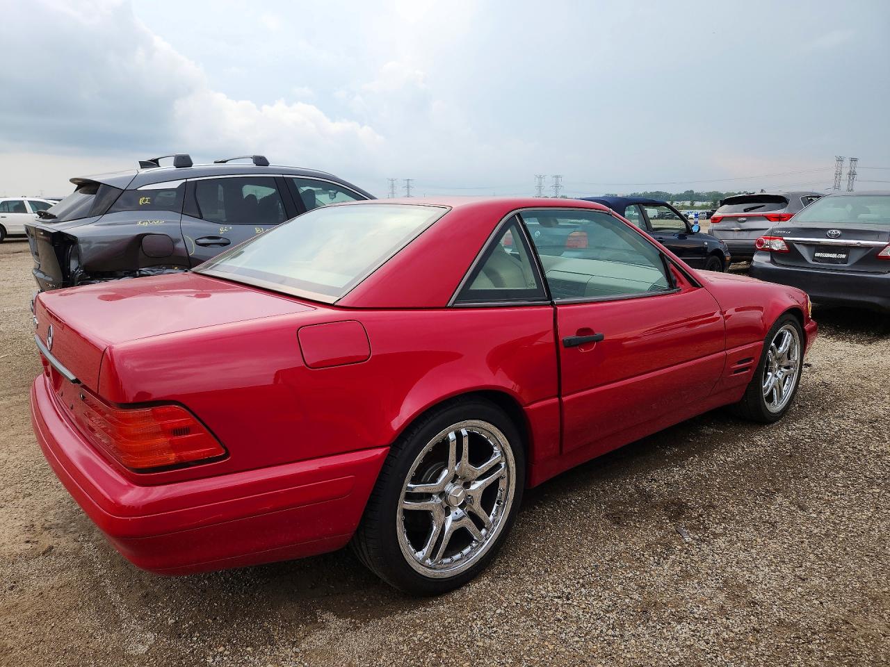 1998 Mercedes-benz Sl 500 Red vin: WDBFA67FXWF157995
