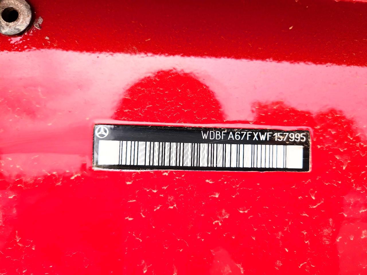1998 Mercedes-benz Sl 500 Red vin: WDBFA67FXWF157995