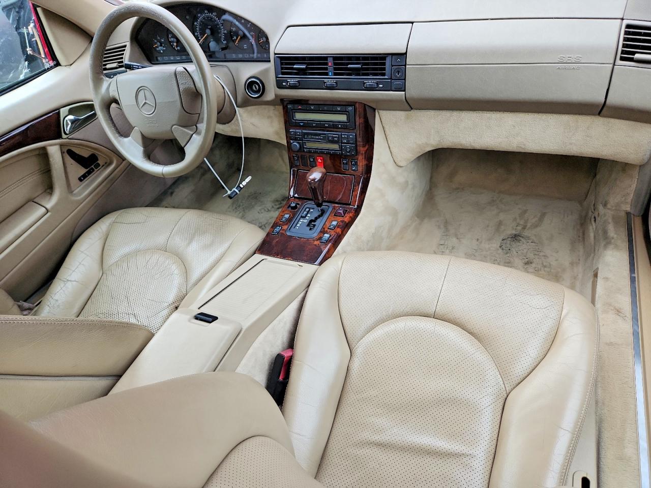 1998 Mercedes-benz Sl 500 Red vin: WDBFA67FXWF157995