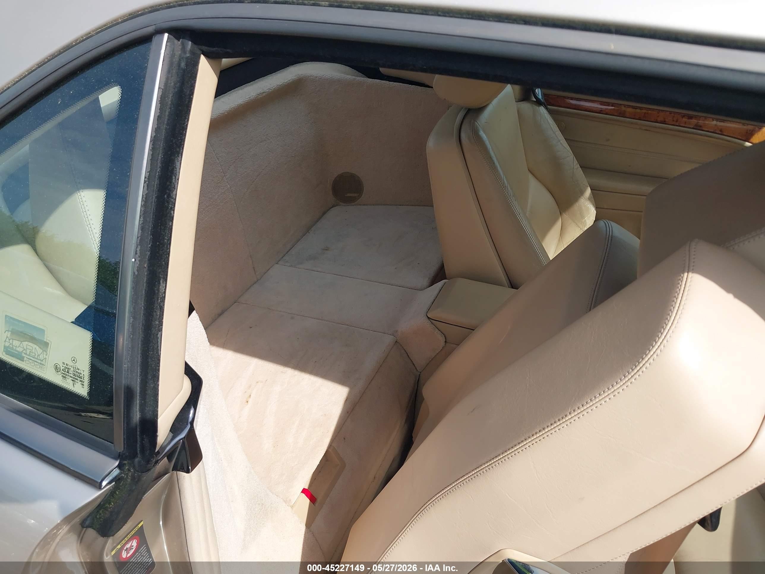 2001 Mercedes-benz Sl 500   Gold vin: WDBFA68F01F198448
