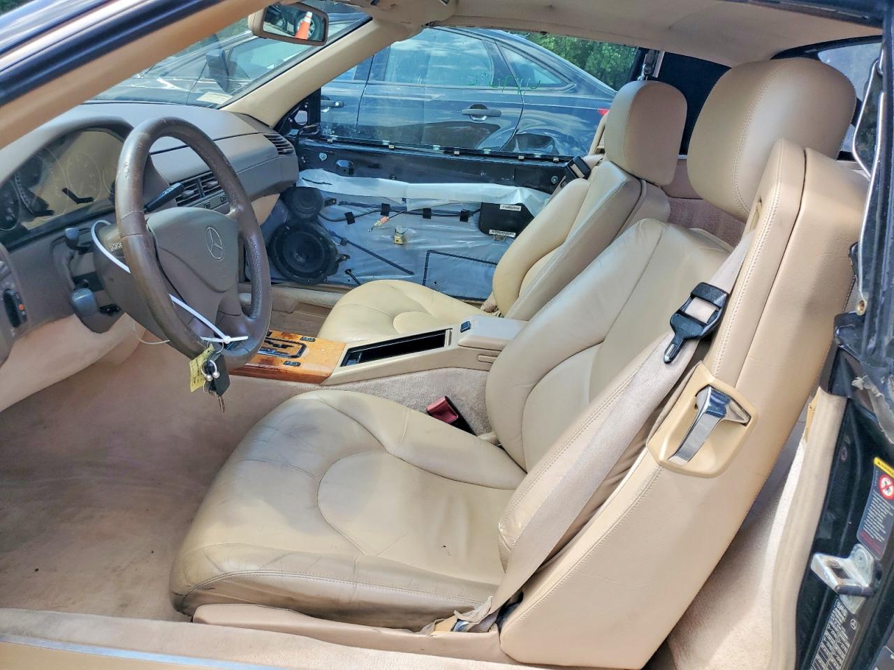2001 Mercedes-benz Sl 500 Black vin: WDBFA68F01F200702
