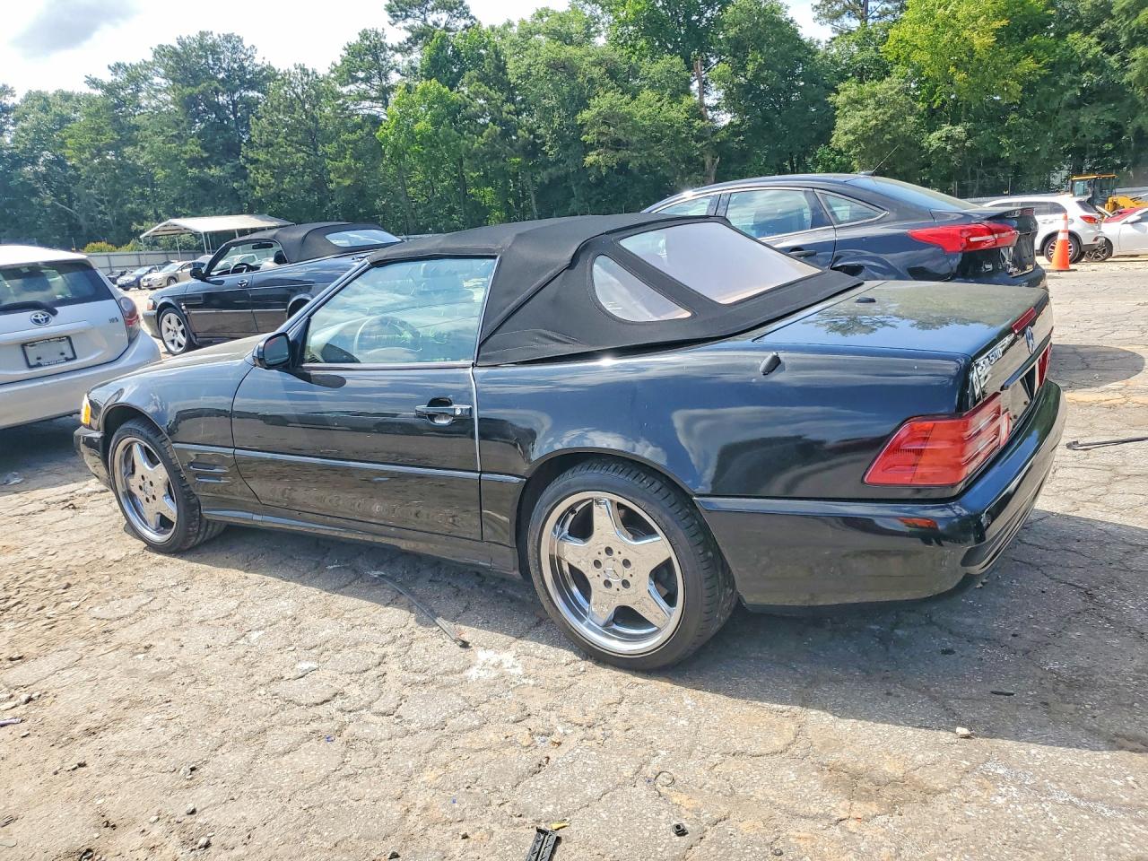 2001 Mercedes-benz Sl 500 Black vin: WDBFA68F01F200702