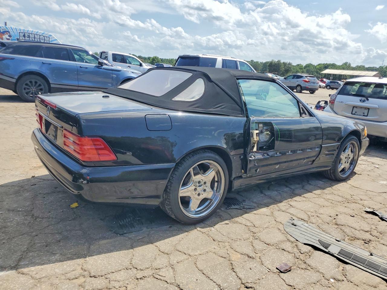 2001 Mercedes-benz Sl 500 Black vin: WDBFA68F01F200702