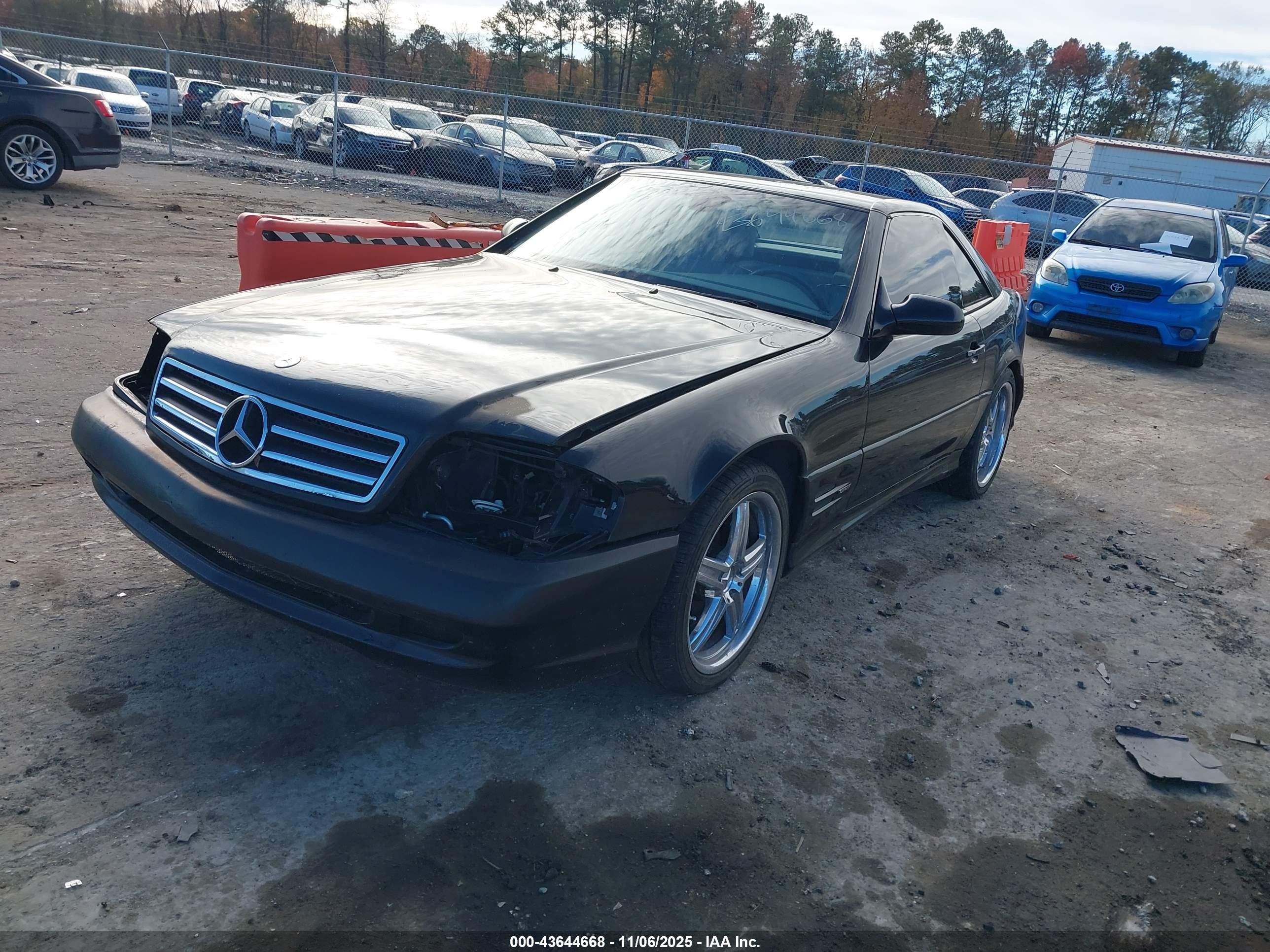 2002 Mercedes-benz Sl 500   Черный vin: WDBFA68F02F204928